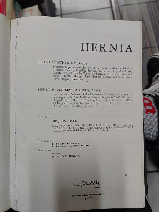HERNIA 1 POR VARIOS AUTORES USADO SALUD JUAREZ 515