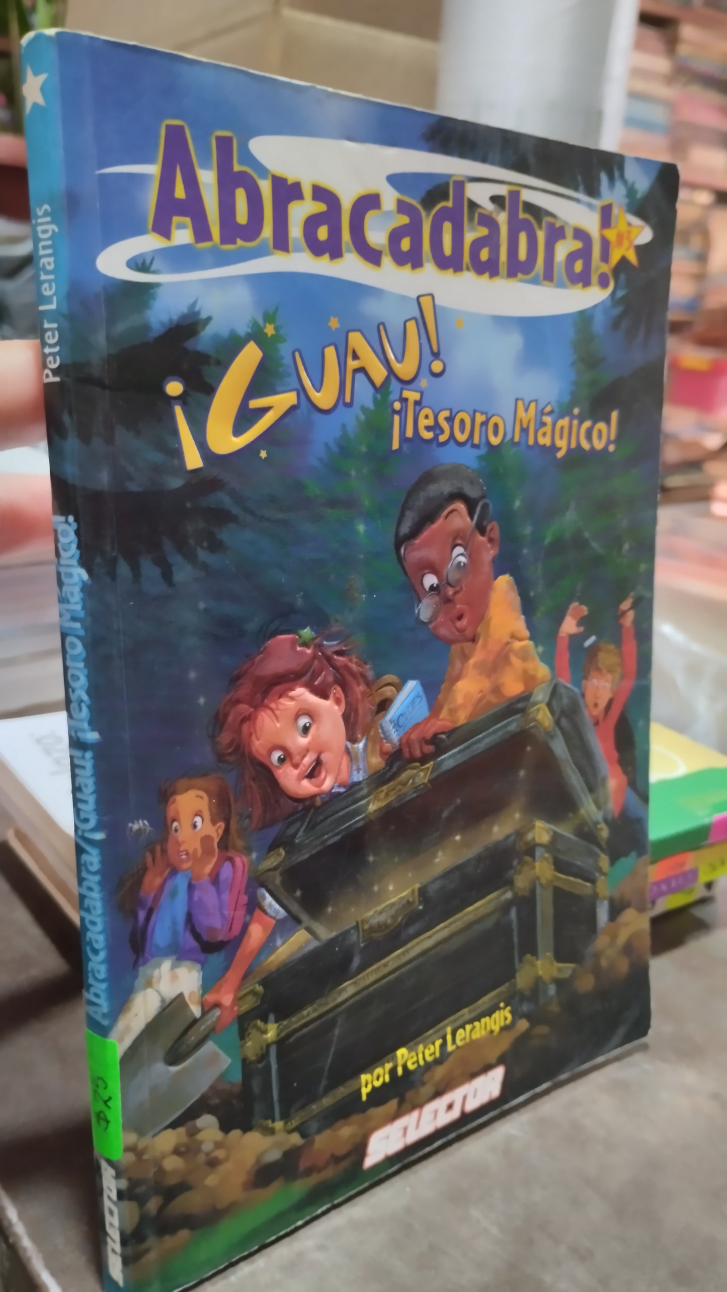 ABRACADABRA GUAU TESORO MAGICO POR PETER LERANGIS LIBRO USADO INFANTIL ALDAMA