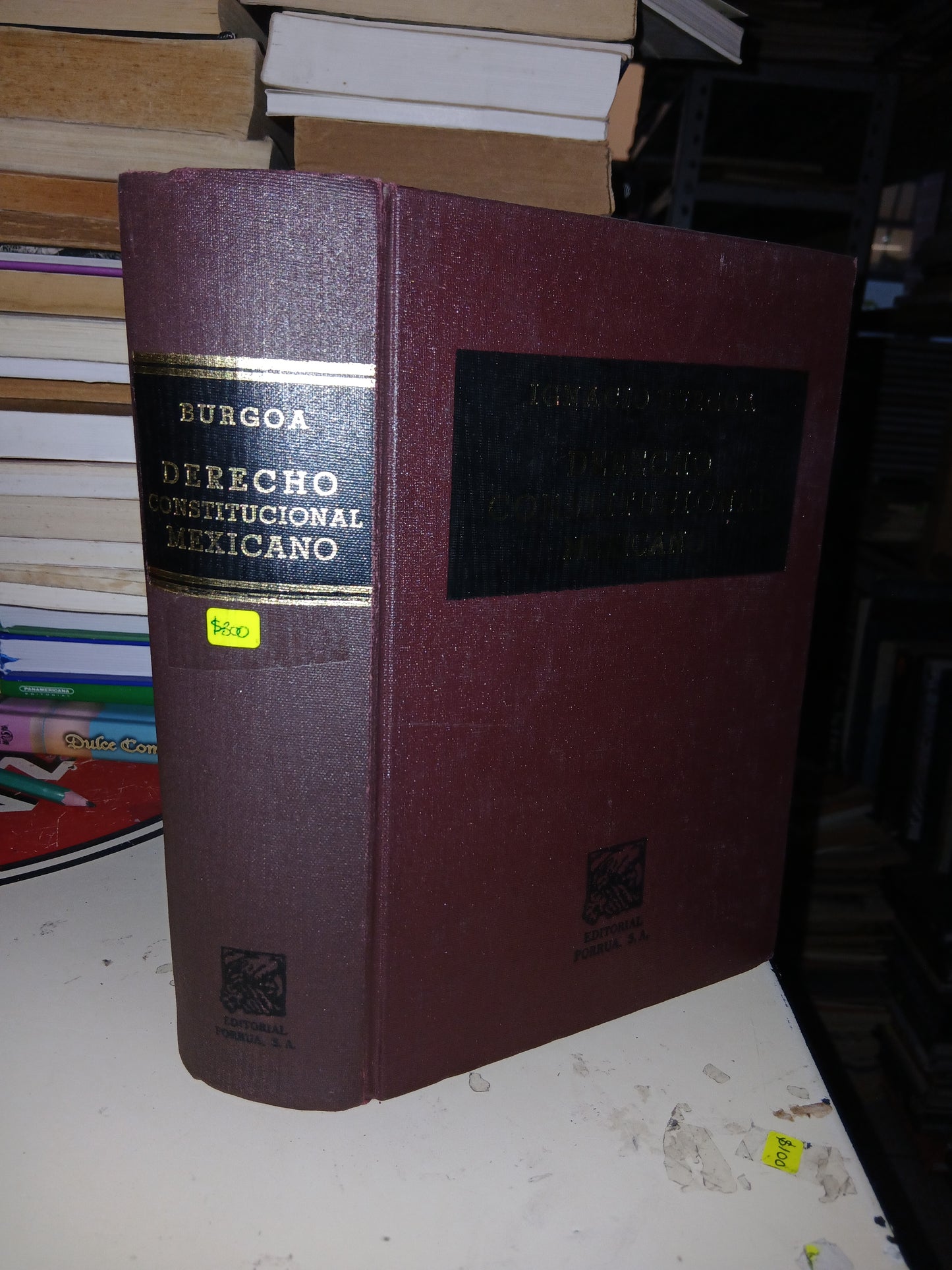 DERECHO CONSTITUCIONAL MEXICANO POR IGNACIO BURGOA USADO DERECHO LITERARIO 207
