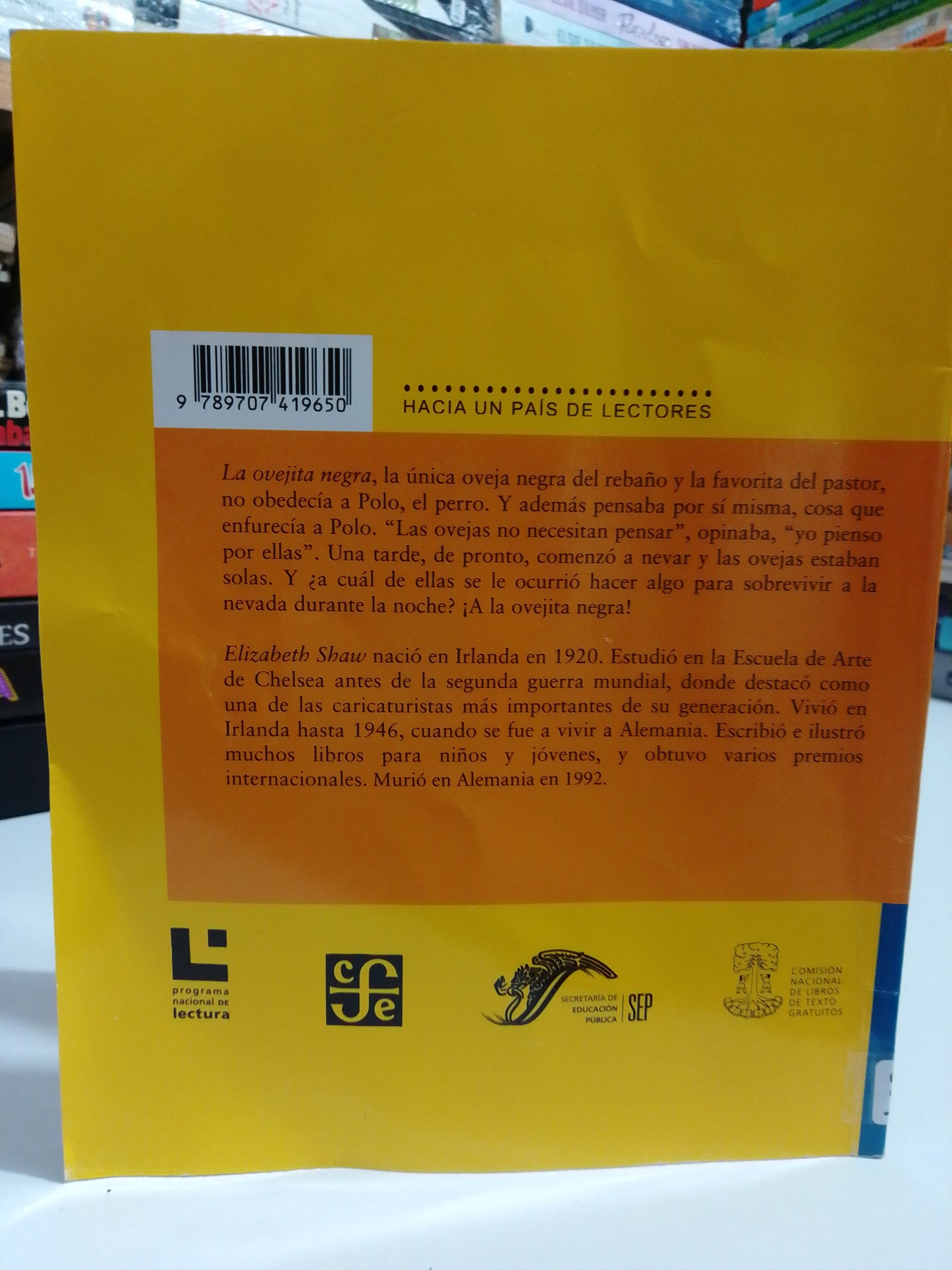 LA OVEJITA NEGRA POR ELIZABETH SHAW USADO INFANTIL JUAREZ