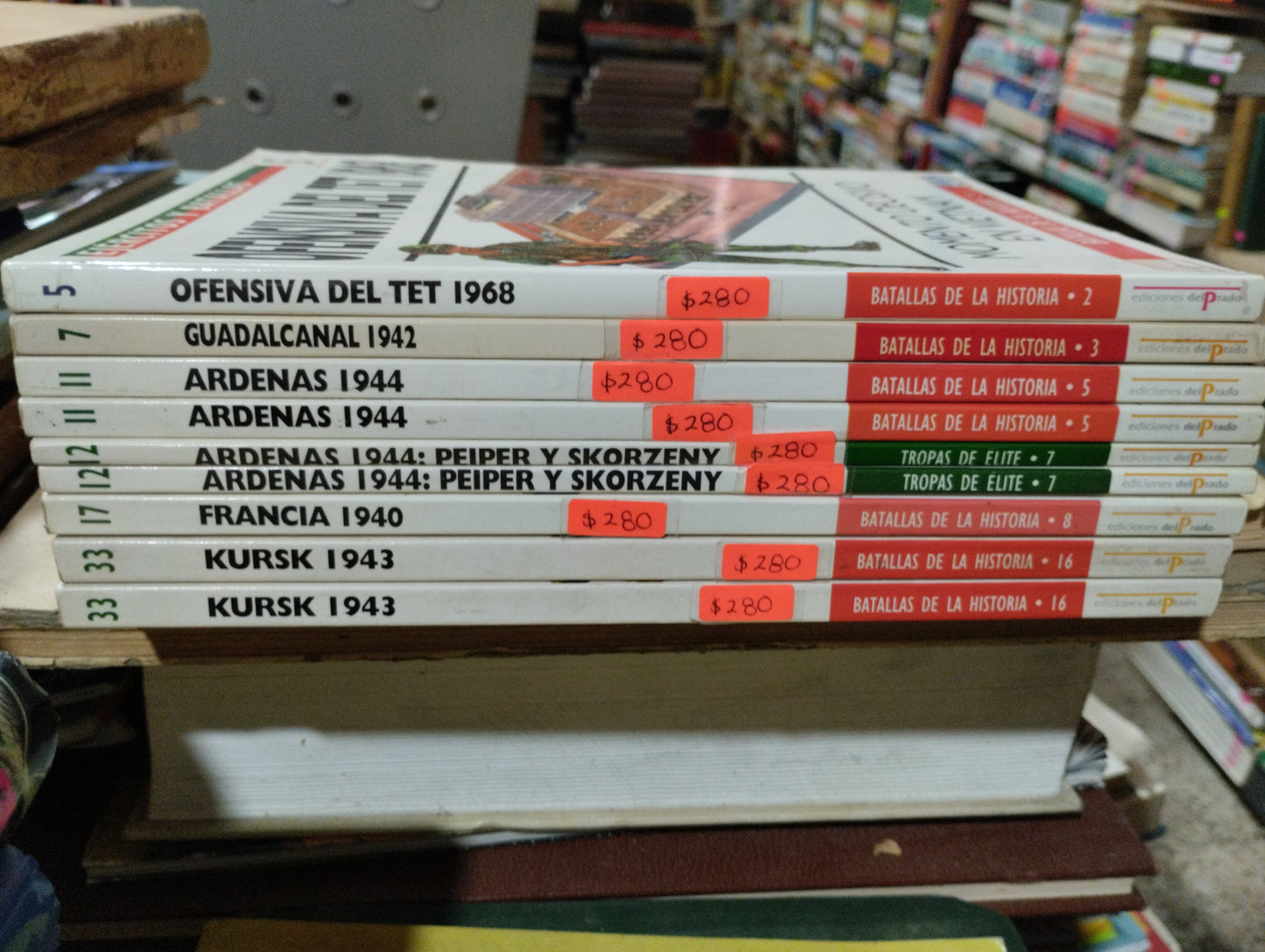 BATALLAS DE LA HISTORIA 9 TOMOS USADO HISTORIA ALDAMA