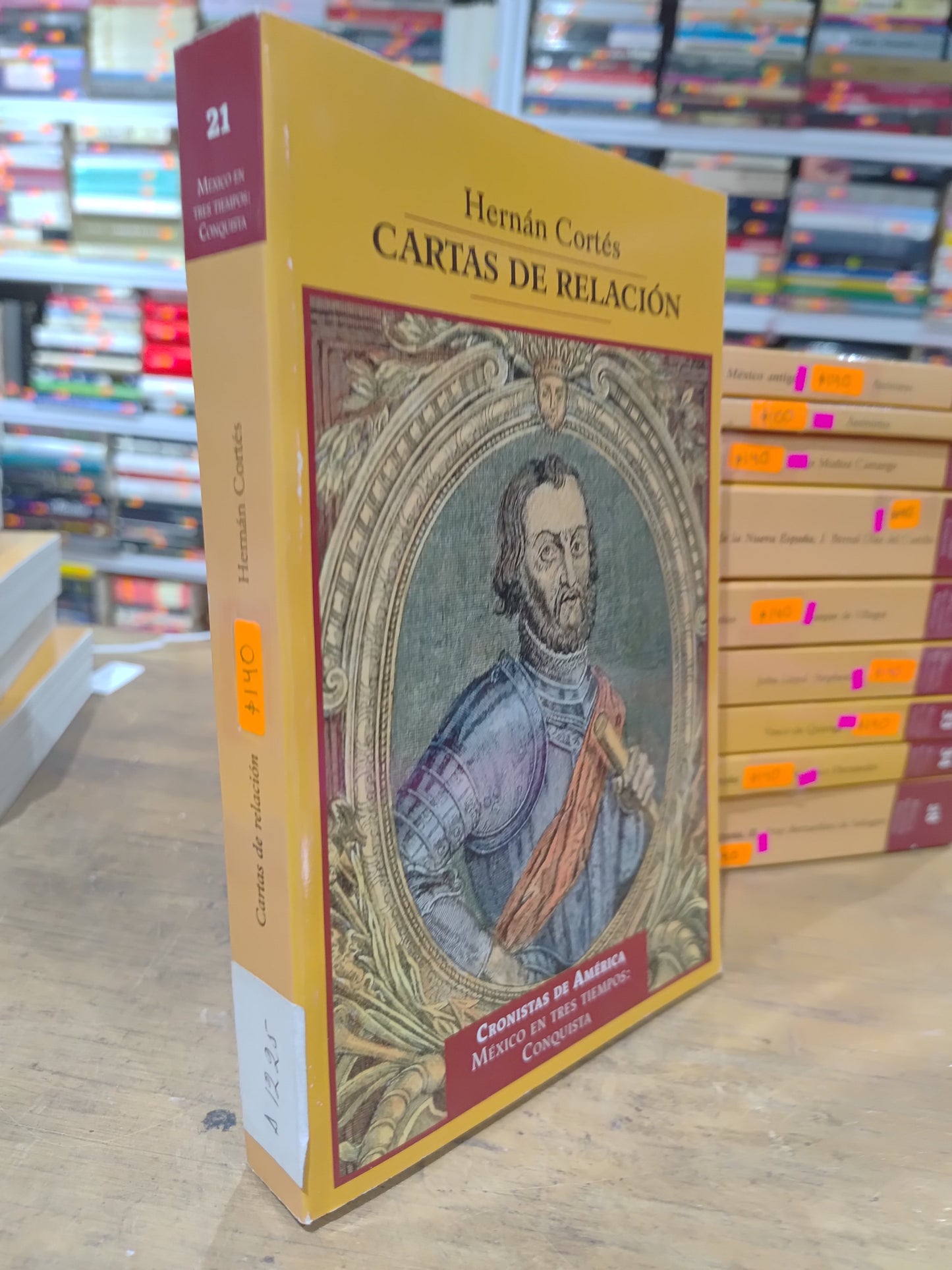 CARTAS DE RELACION TOMO 21 POR HERNAN CORTES USADO HISTORIA JUAREZ 515