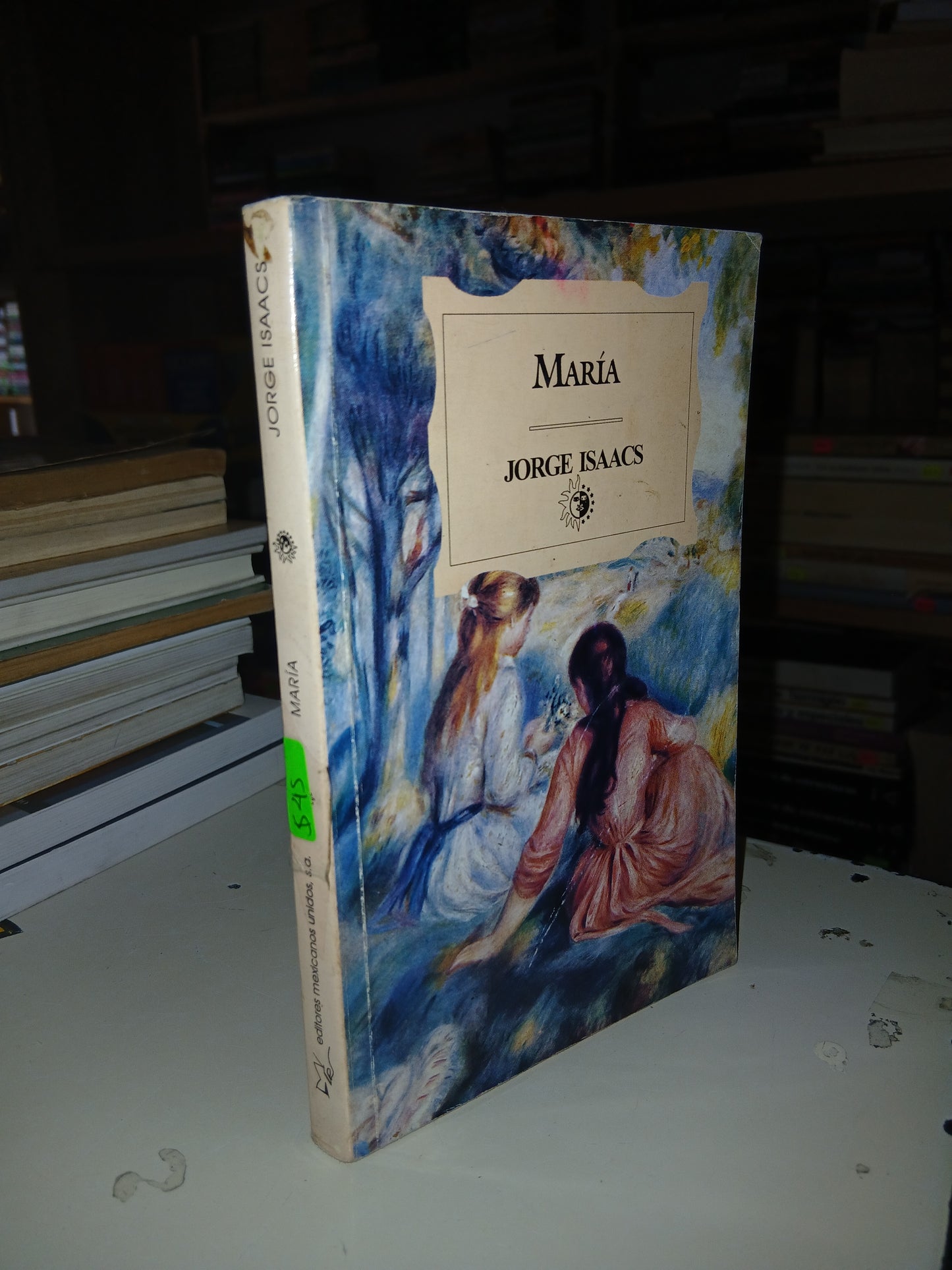 MARÍA POR JORGE ISAACS USADO NOVELA LITERARIO 207