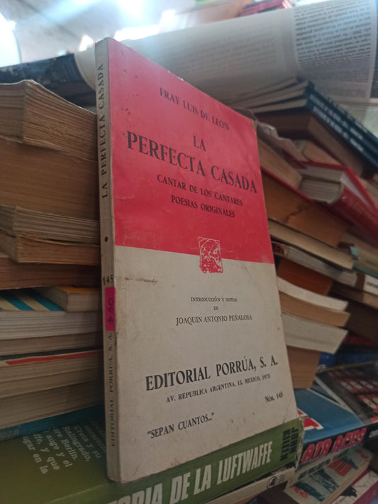 LA PERFECTA CASASDA POR FRAY LUIS DE LEON USADO NOVELAS ALDAMA