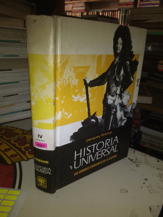 HISTORIA UNIVERSAL (TOMO IV): SIGLO XVIII POR JACQUES PIRENNE USADO ENCICLOPEDIAS LITERARIO 207