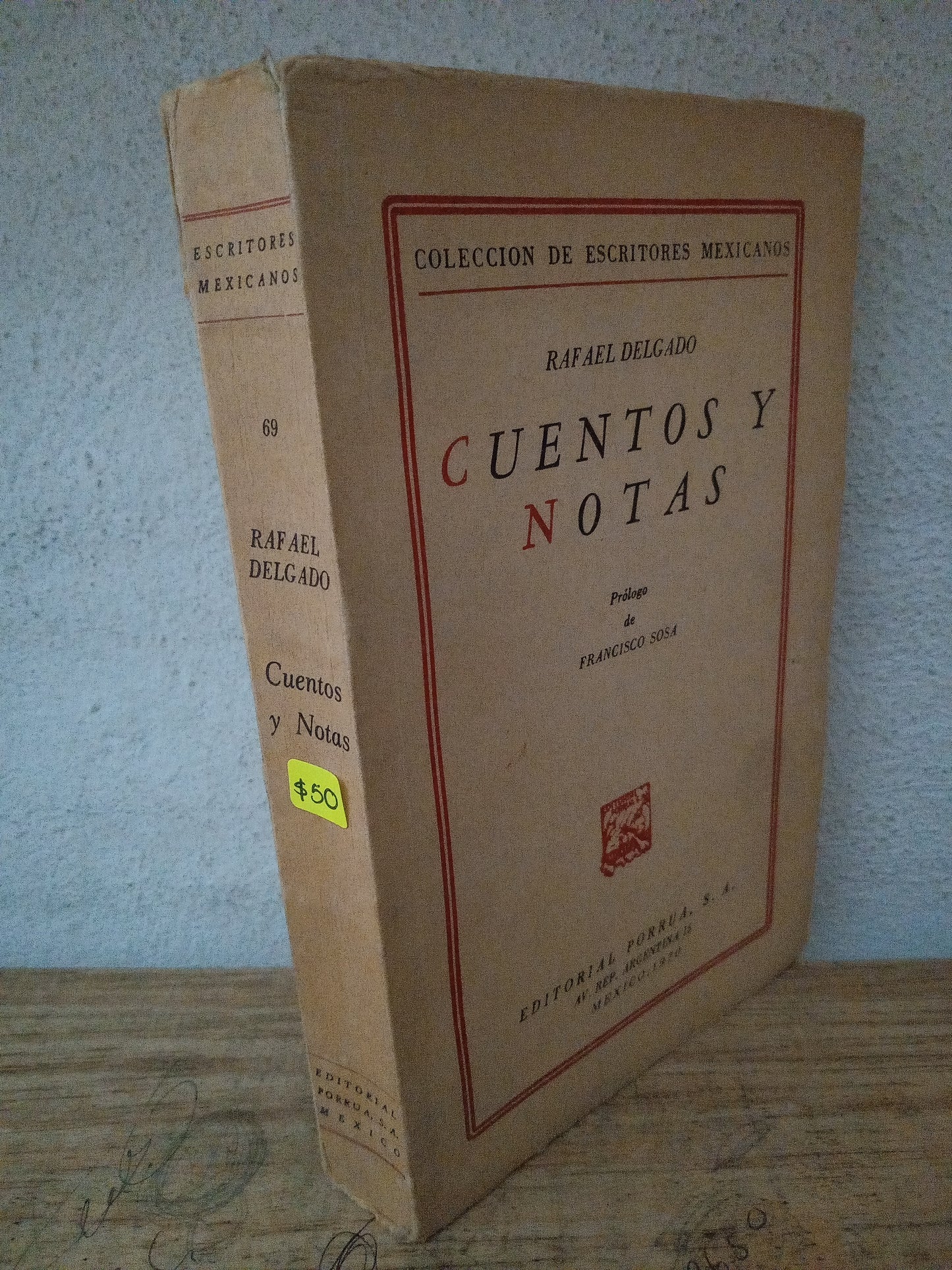CUENTOS Y NOTAS RAFAEL DELGADO USADO NOVELA LITERARIO 305