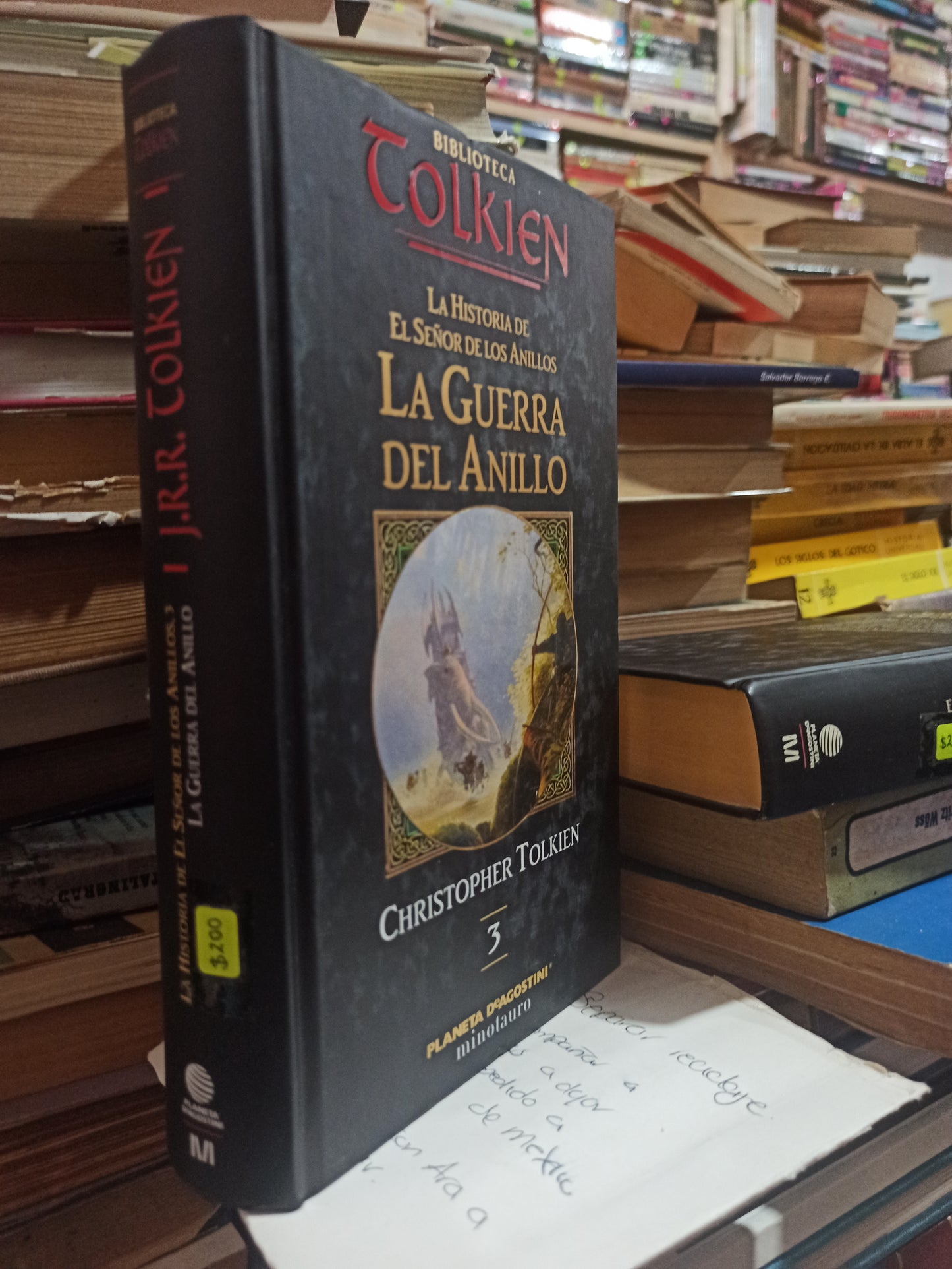 LA HISTORIA DE EL SEÑOR DE LOS ANILLOS, 3 LA GUERRA DEL ANILLO POR J.R.R. TOLKIEN USADO NOVELAS ALDAMA