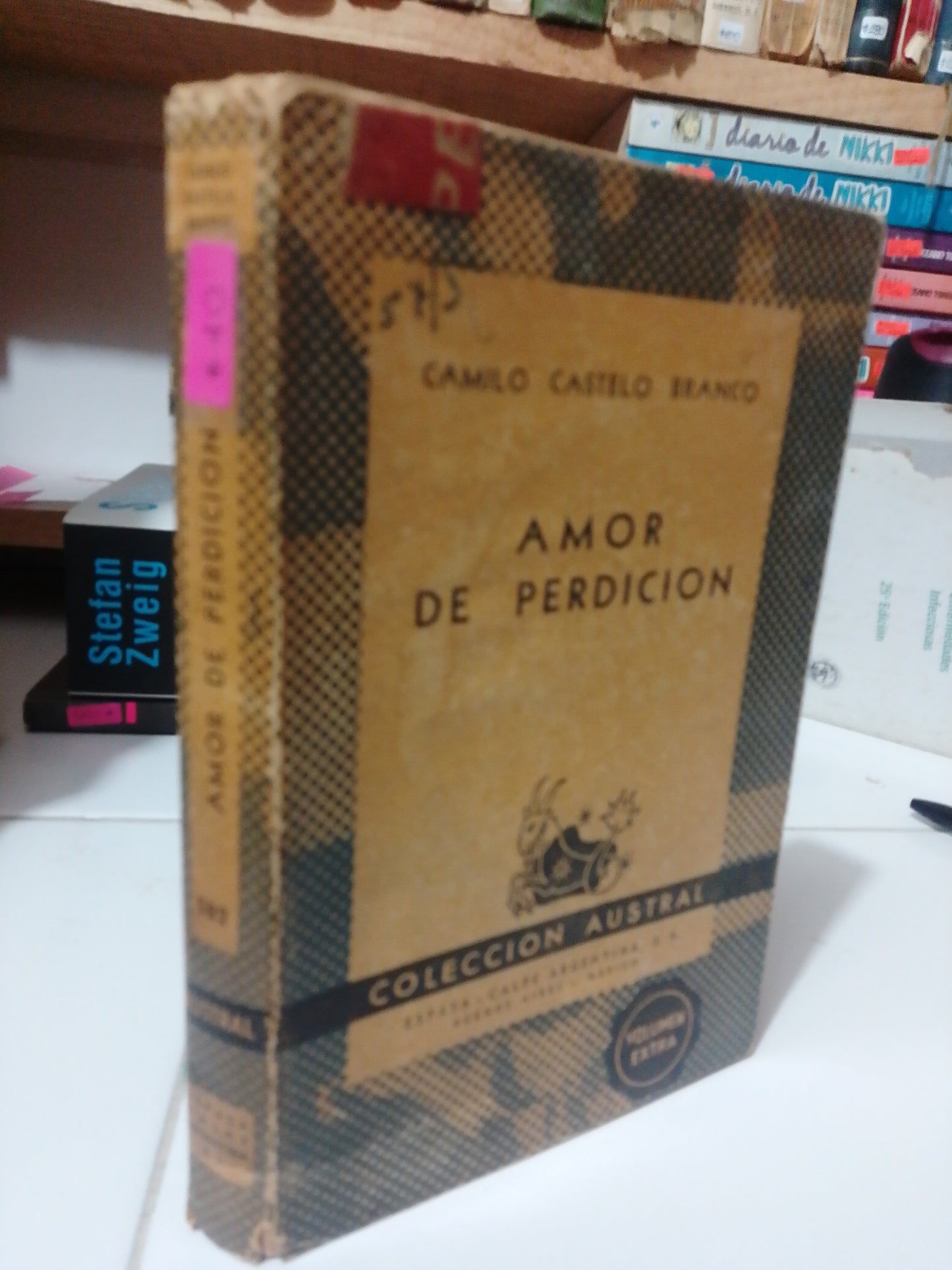 AMOR DE PERDICION POR CAMILO CASTELO BRANCO USADO NOVELA JUÁREZ