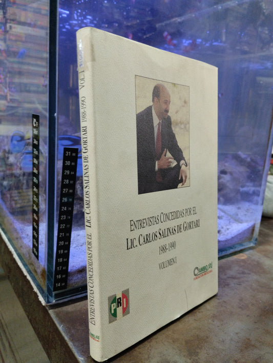 ENTREVISTAS CONCEDIDAS POR EL LIC CARLIS SALINAS DE GORTARI 1988-1990 VOLUMEN I USADO POLITICA ALDAMA