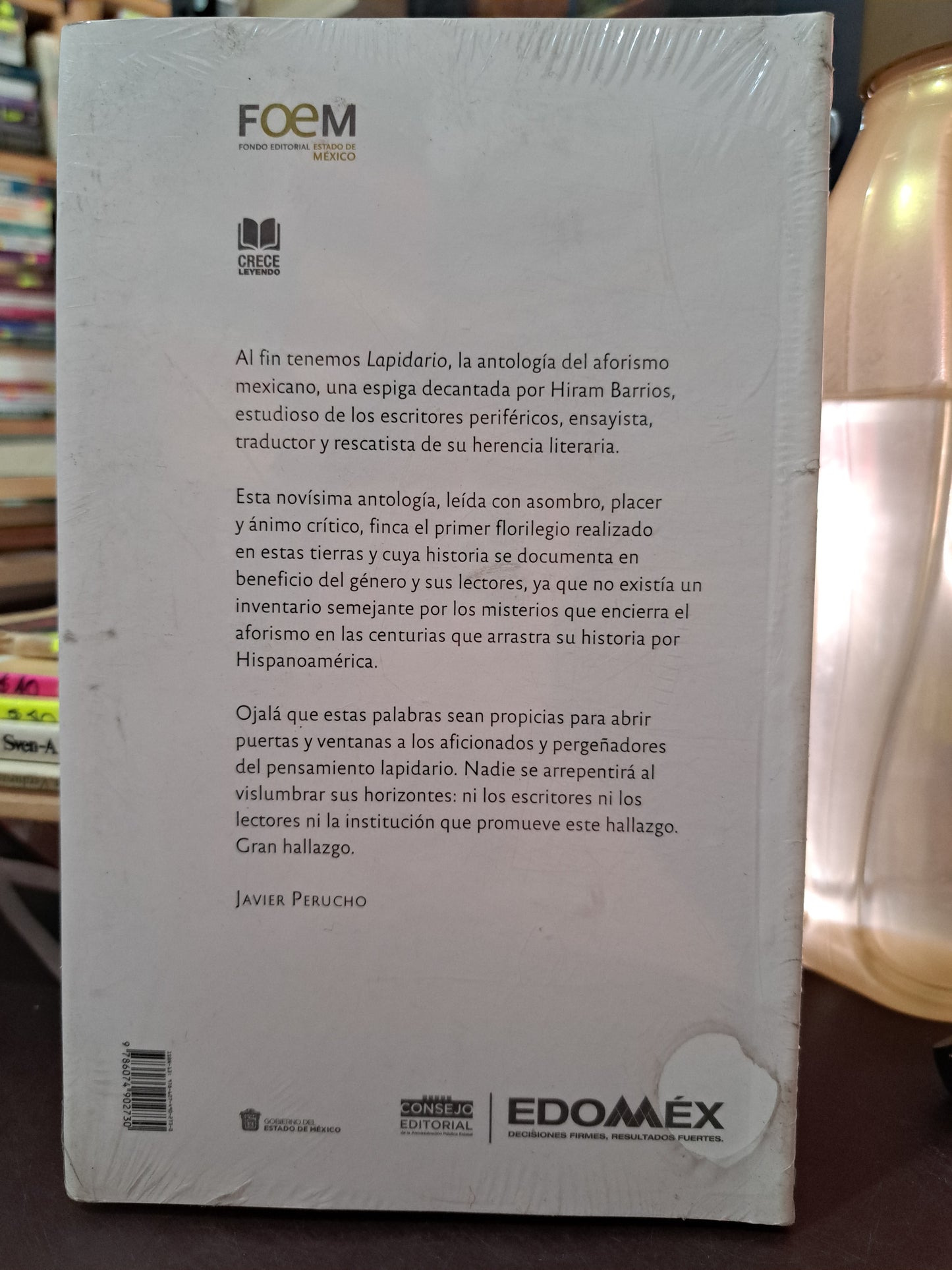 LAPIDARIO ANTOLOGÍA DEL AFORISMO MEXICANO(1869-2014) HIRAM BARRIOS COMPILADOR NUEVO LIBROS NUEVOS LITERARIO 305