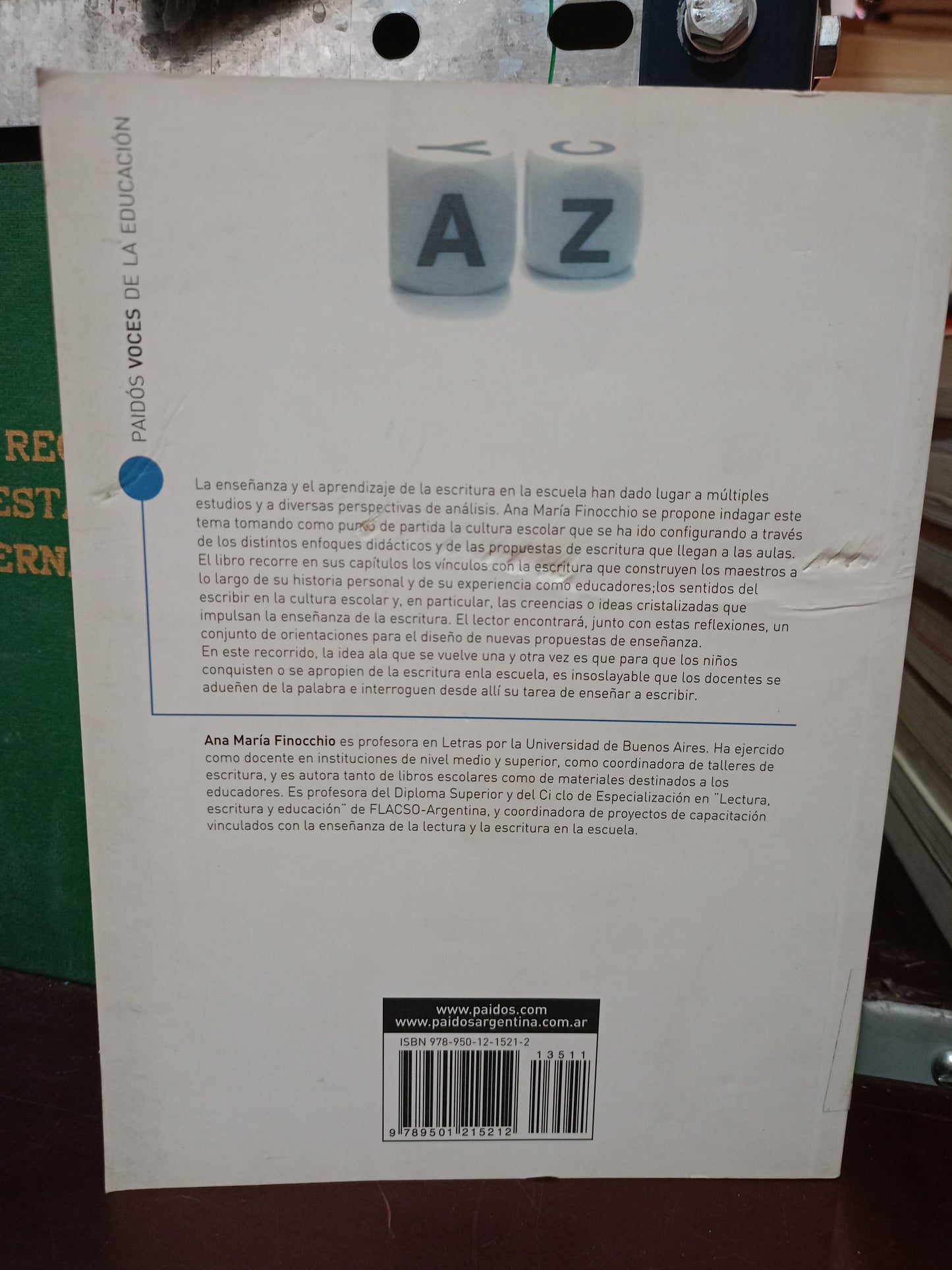 CONQUISTAR LA ESCRITURA SABERES Y PRÁCTICAS ESCOLARES POR ANA MARÍA FINOCCHIO USADO EDUCACIÓN LITERARIO 305