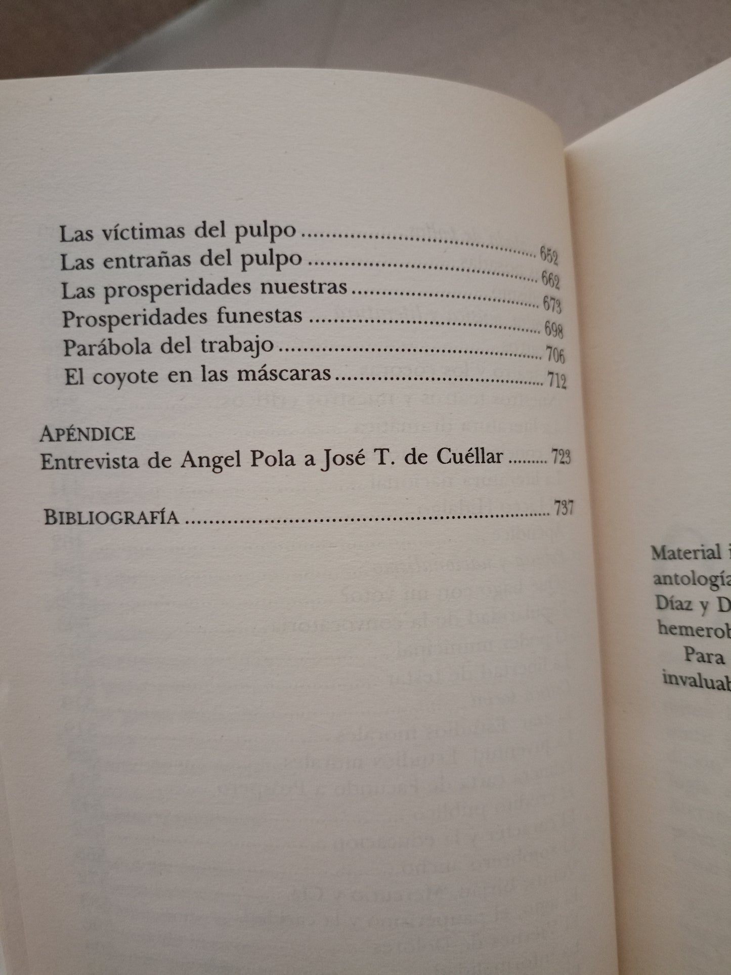 LOS IMPRESCINDIBLES DE JOSÉ TOMÁS DE CUÉLLAR USADO NOVELA LITERARIO 305