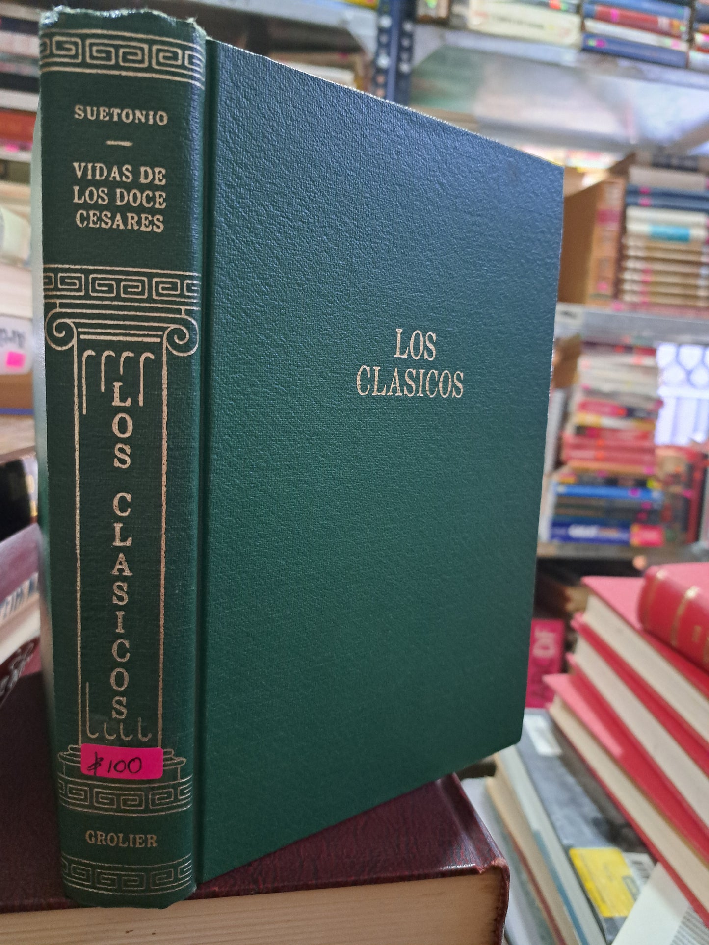 LOS CLASICOS VIDAS DE LOS DOCE CESARES SUETONIO USADO NOVELA ALDAMA