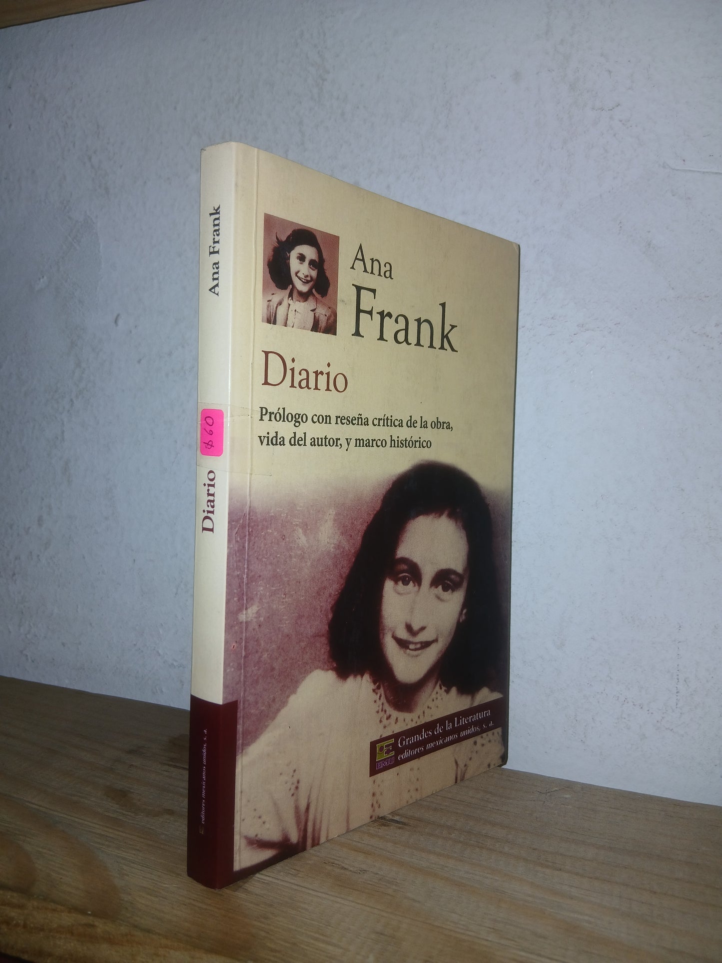 DIARIO DE ANA FRANK POR ANA FRANK USADO NOVELA LITERARIO 207