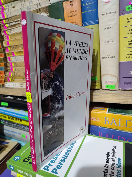 LA VUELTA AL MUNDO EN 80 DIAS POR JULIO VERNE USADO NOVELAS JUAREZ 507