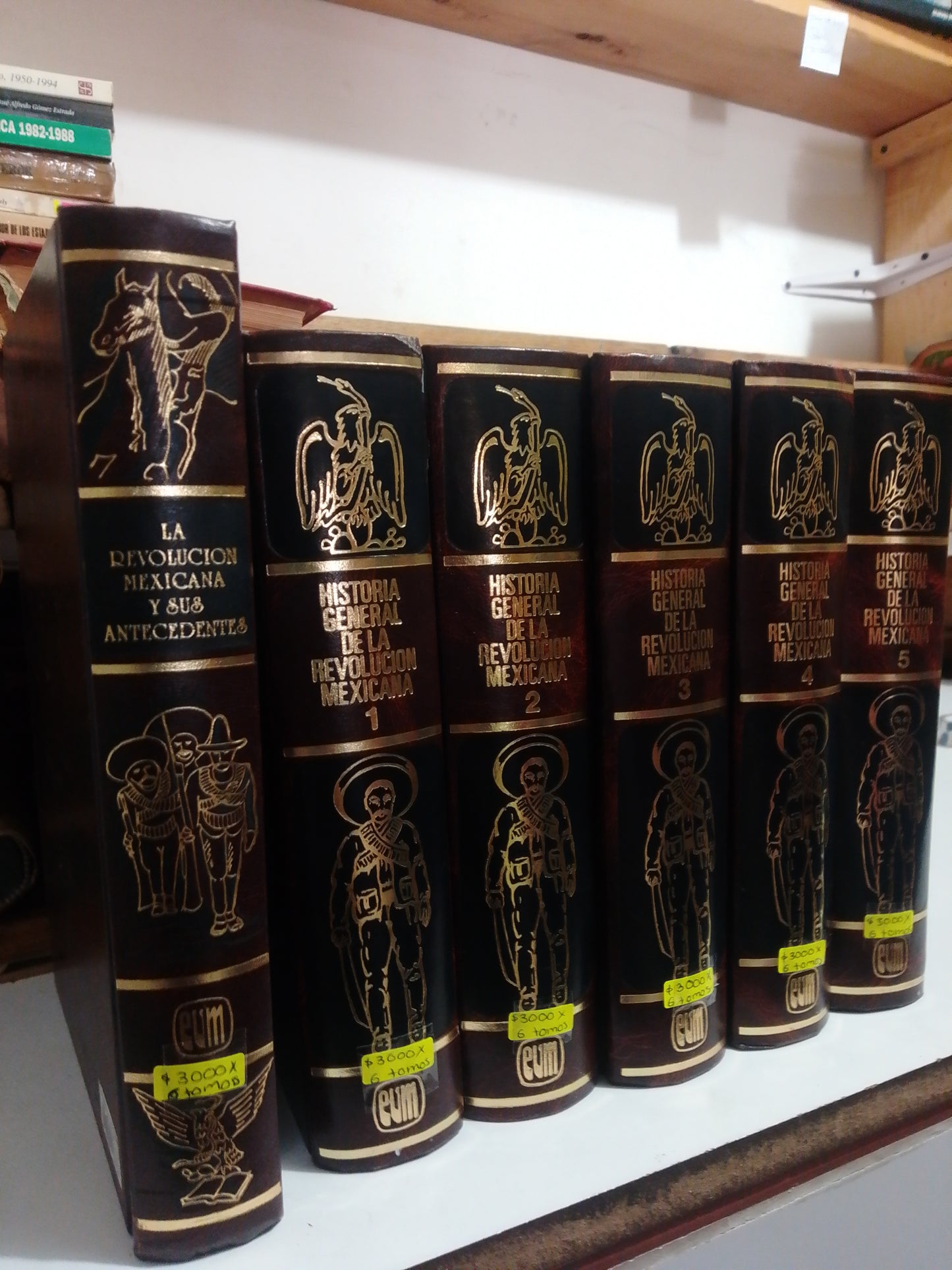 HISTORIA GENERAL DE LA REVOLUCION MEXICANA 6 TOMOS POR JOSE C. VALADES USADO HISTORIA JUAREZ