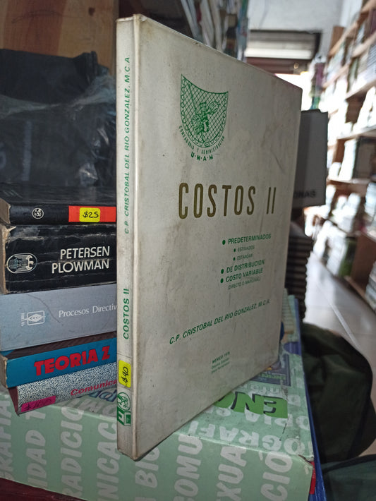COSTOS 2 POR CRISTOBAL DEL RIO GONZALES USADO ADMINISTRACIÓN LITERARIO 207