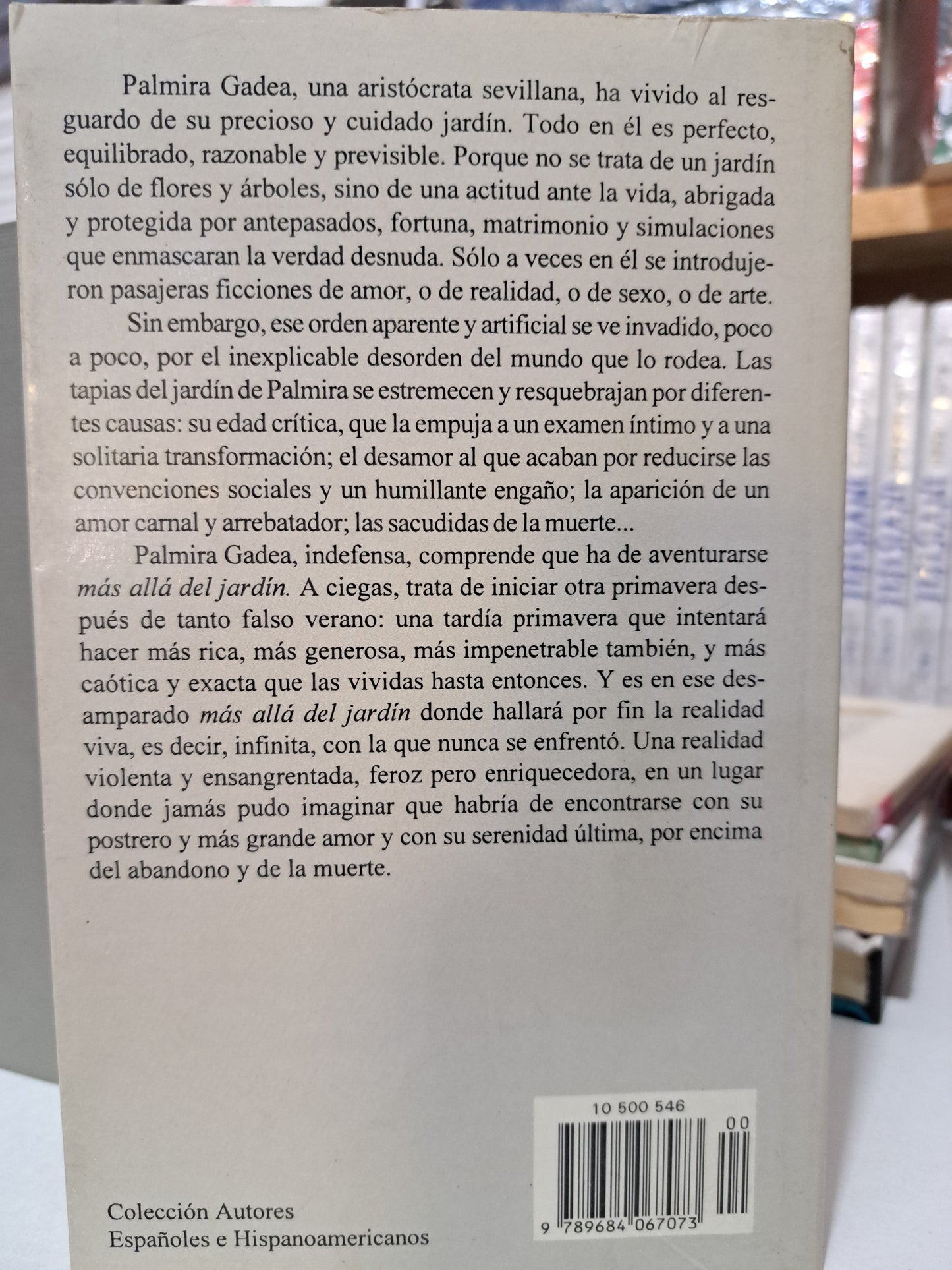 MÁS ALLÁ DEL JARDÍN ANTONIO GALA USADO NOVELA JUÁREZ