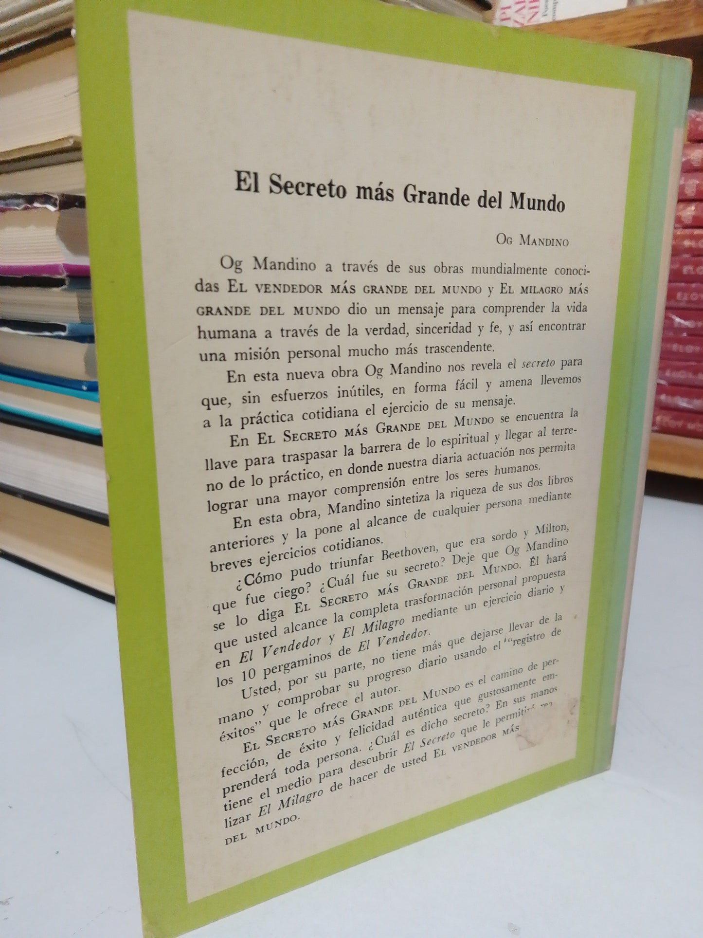 EL SECRETO MAS GRANDE DEL MUNDO POR OG MANDINO USADO SUP.PERSONAL JUÁREZ