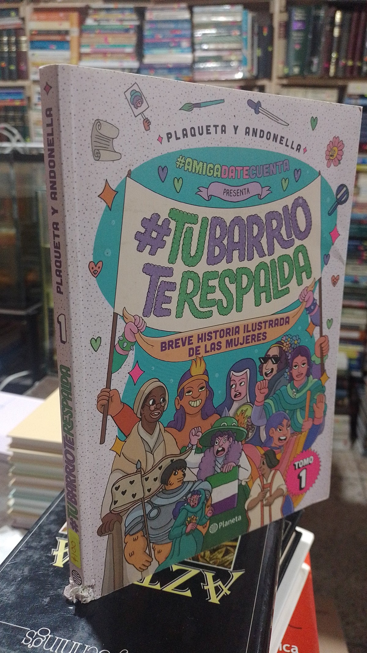 TU BARRIO TE RESPALDA 1 POR PLAQUETA Y ANTONELLA USADO SUPERACION PERSONAL ALDAMA