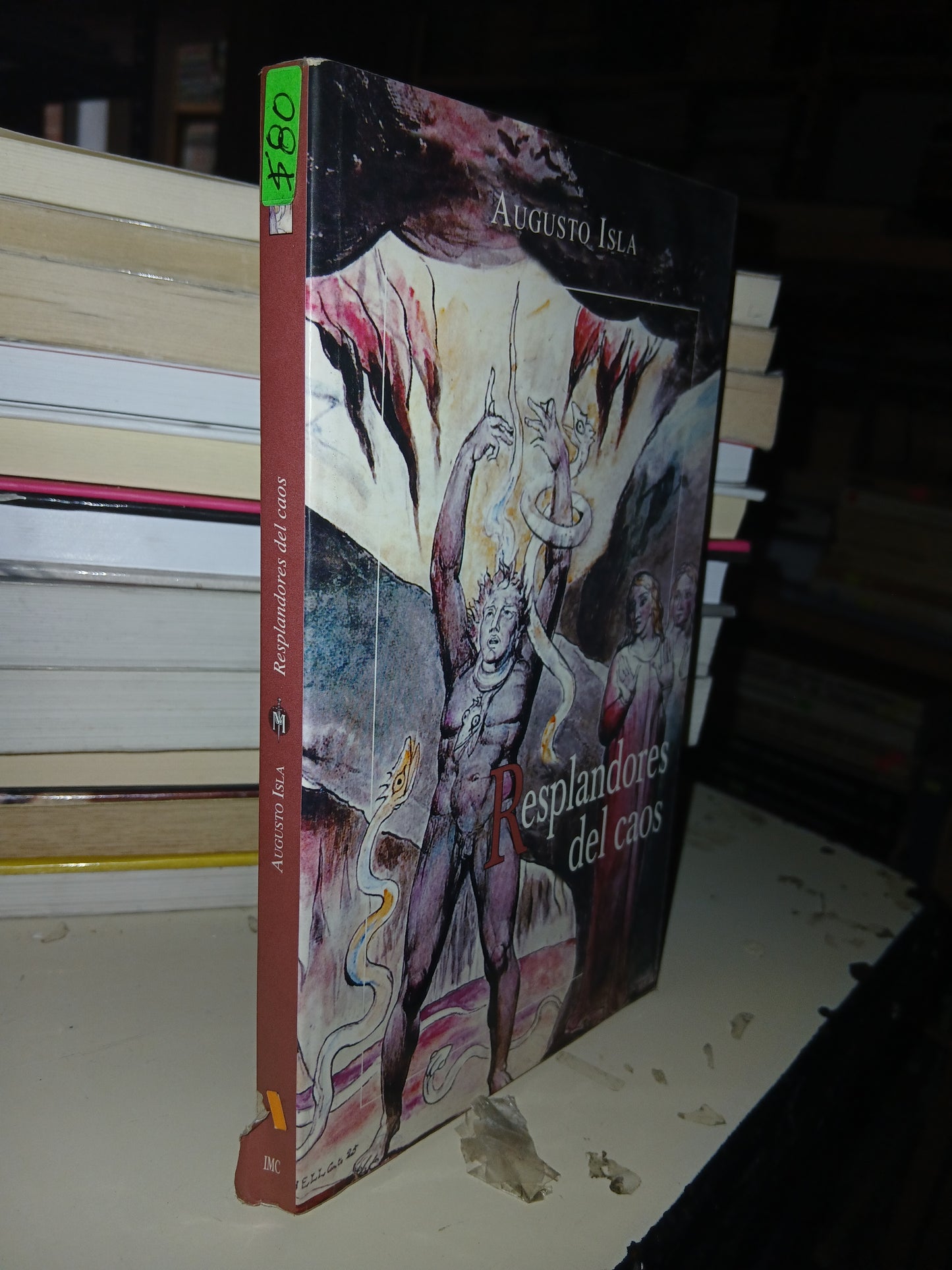 RESPLANDORES DEL CAOS AUGUSTO ISLA USADO NOVELA LITERARIO 207