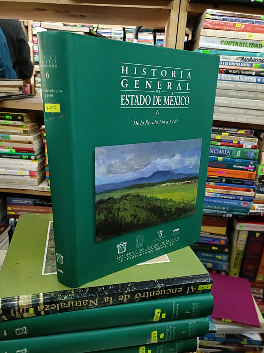 HISTORIA GENERAL DEL ESTADO DE MÉXICO 6 DE LA REVOLUCIÓN A 1990 USADO HISTORIA LITERARIO 207