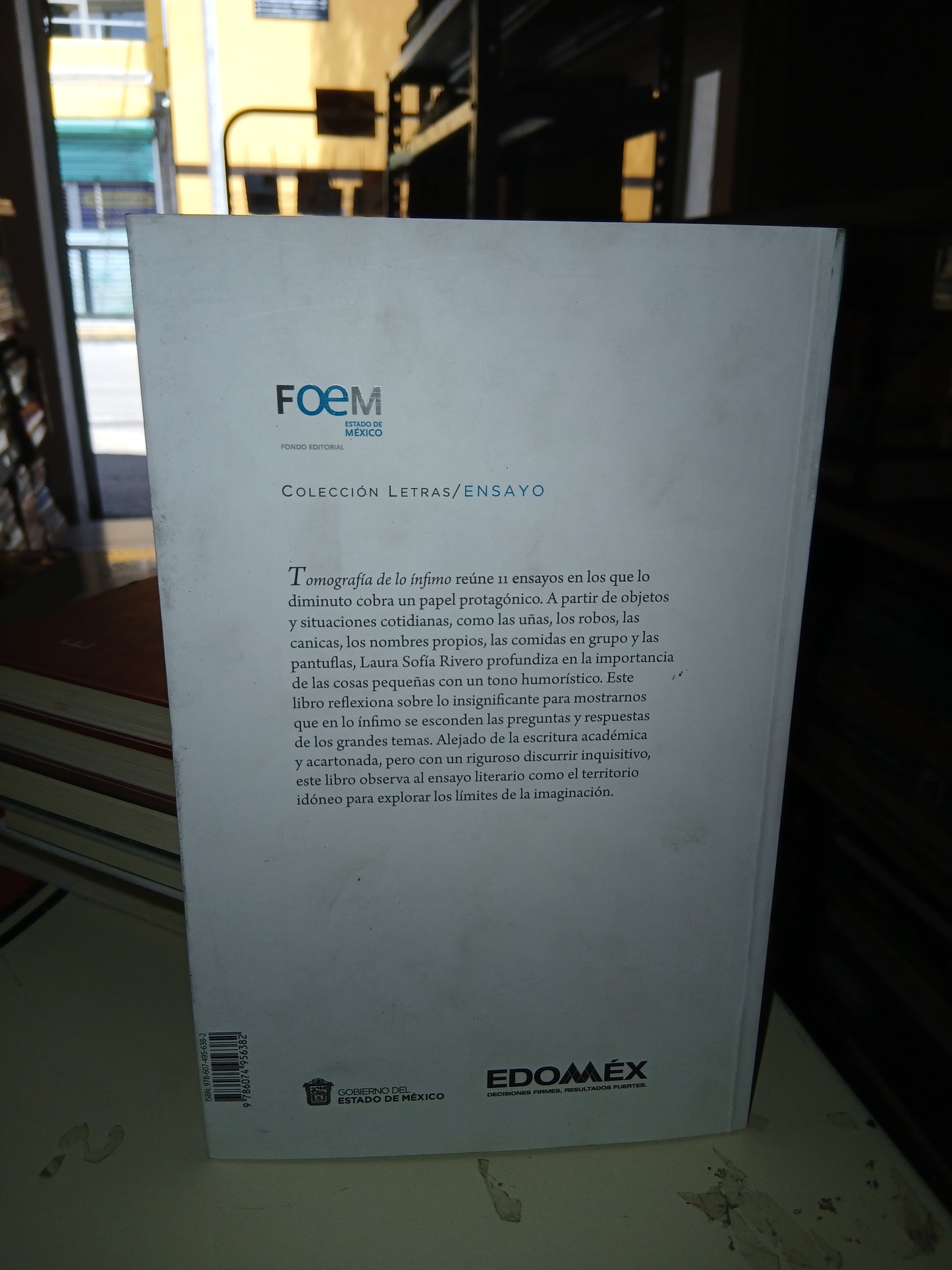 TOMOGRAFÍA DE LO ÍNFIMO POR LAURA SOFÍA RIVERO USADO NOVELA LITERARIO 207