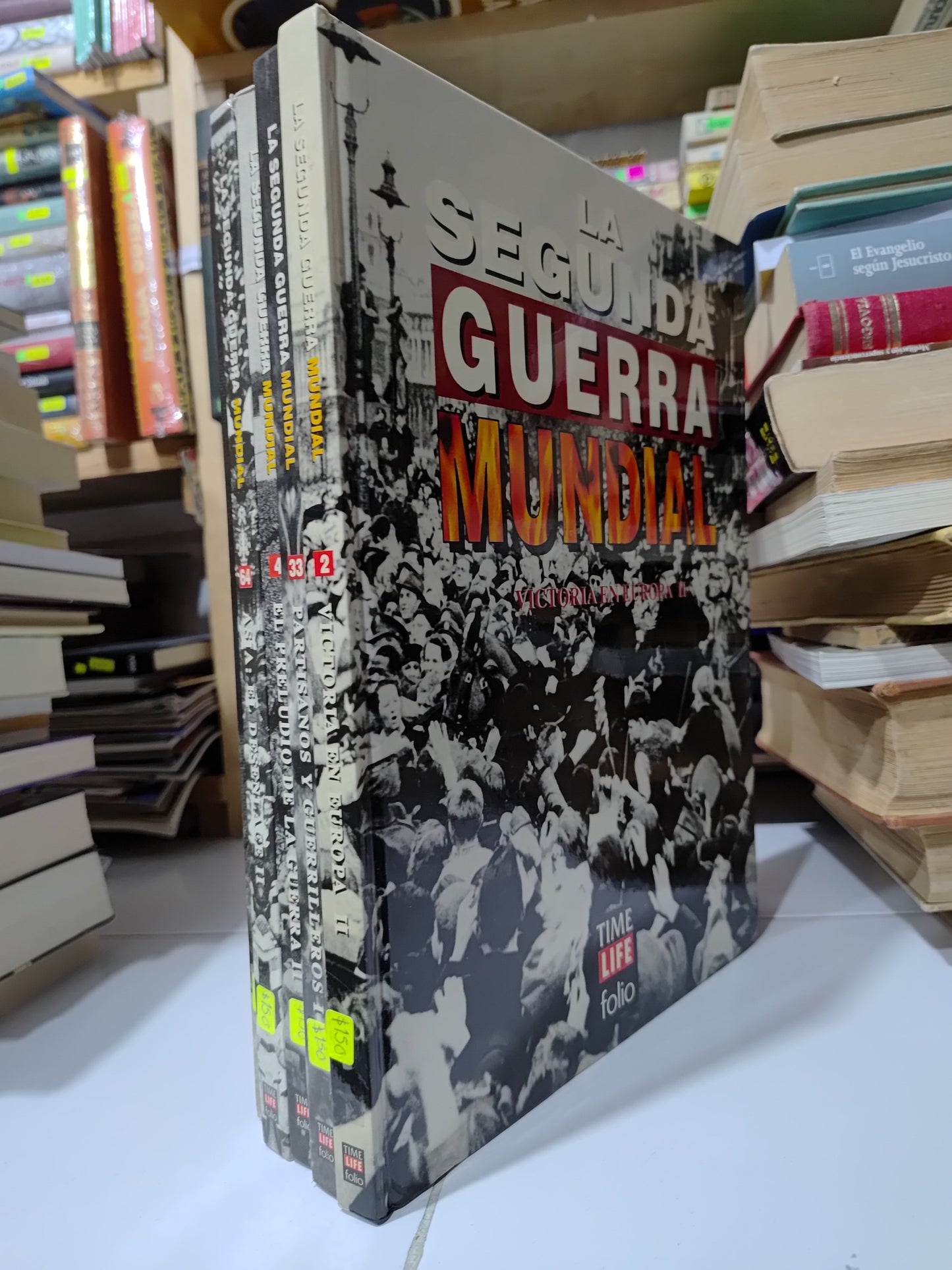 LA SEGUNDA GUERRA MUNDIAL POR EDITORIAL FOLIO USADO HISTORIA JUAREZ 507 4 TOMOS $150 C/U