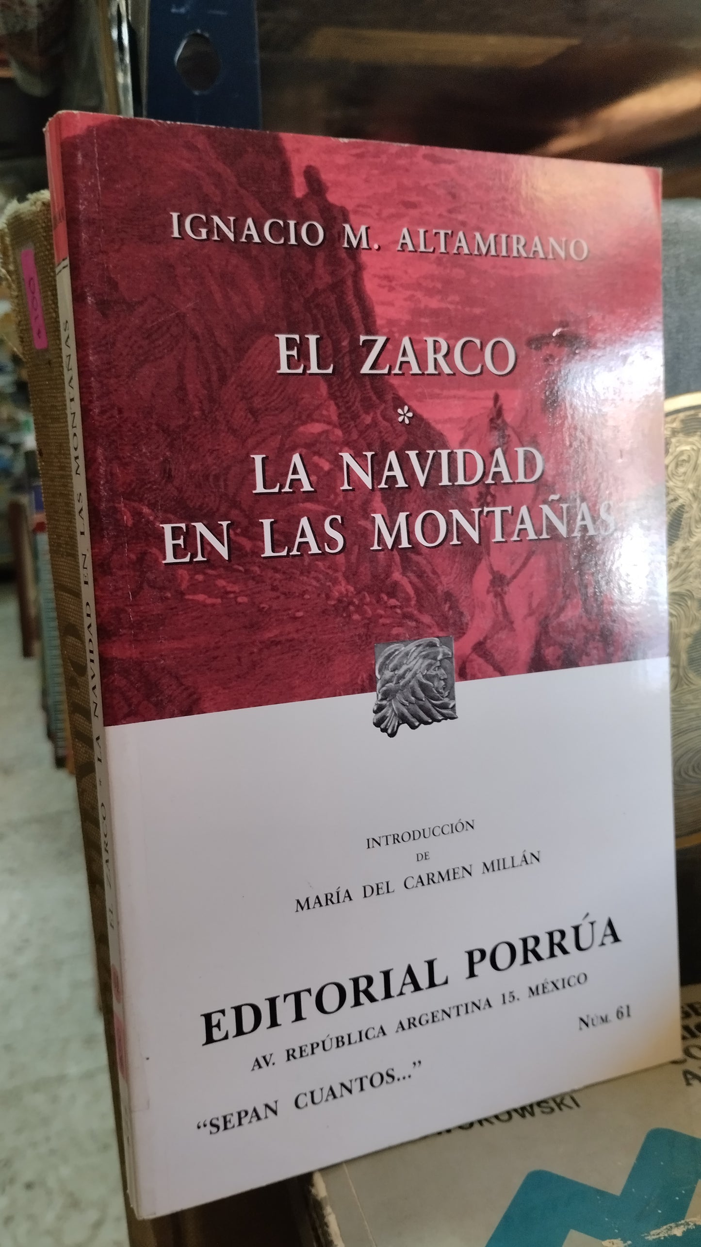 EL ZARCO NAVIDAD EN LAS MONTAÑAS POR IGNACIO M ALTAMIRANO LIBRO USADO NOVELAS ALDAMA