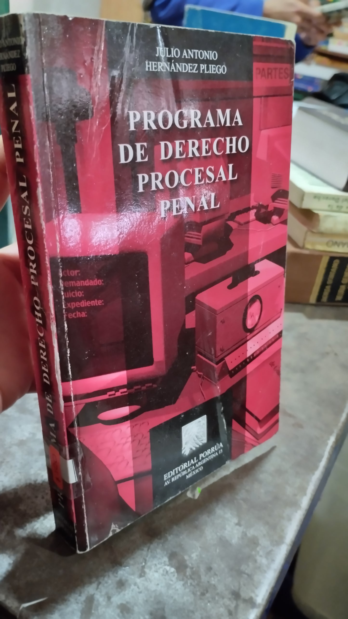 PROGRAMA DE DERECHO PROCESAL PENAL PIR JULIO ANTONIO LIBRO USADO DERECHO ALDAMA