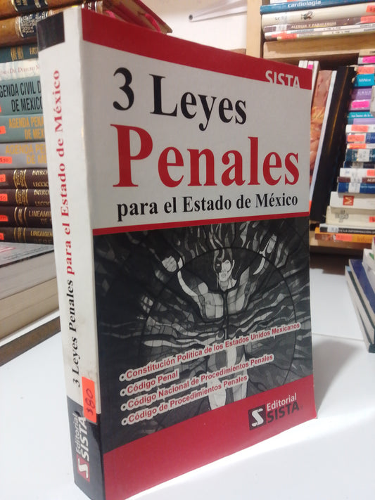 3 LEYES PENALES PARA EL ESTADO DE MÉXICO USADO DERECHO JUAREZ