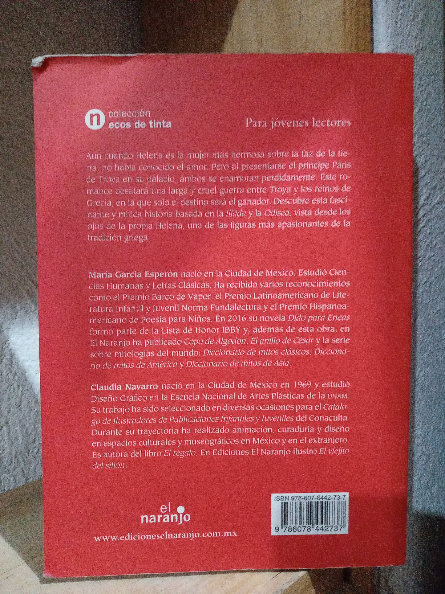 EL VELO DE HELENA MARIA GARCIA ESPERON CLAUDIA NAVARRO USADO INFANTIL LITERARIO 305