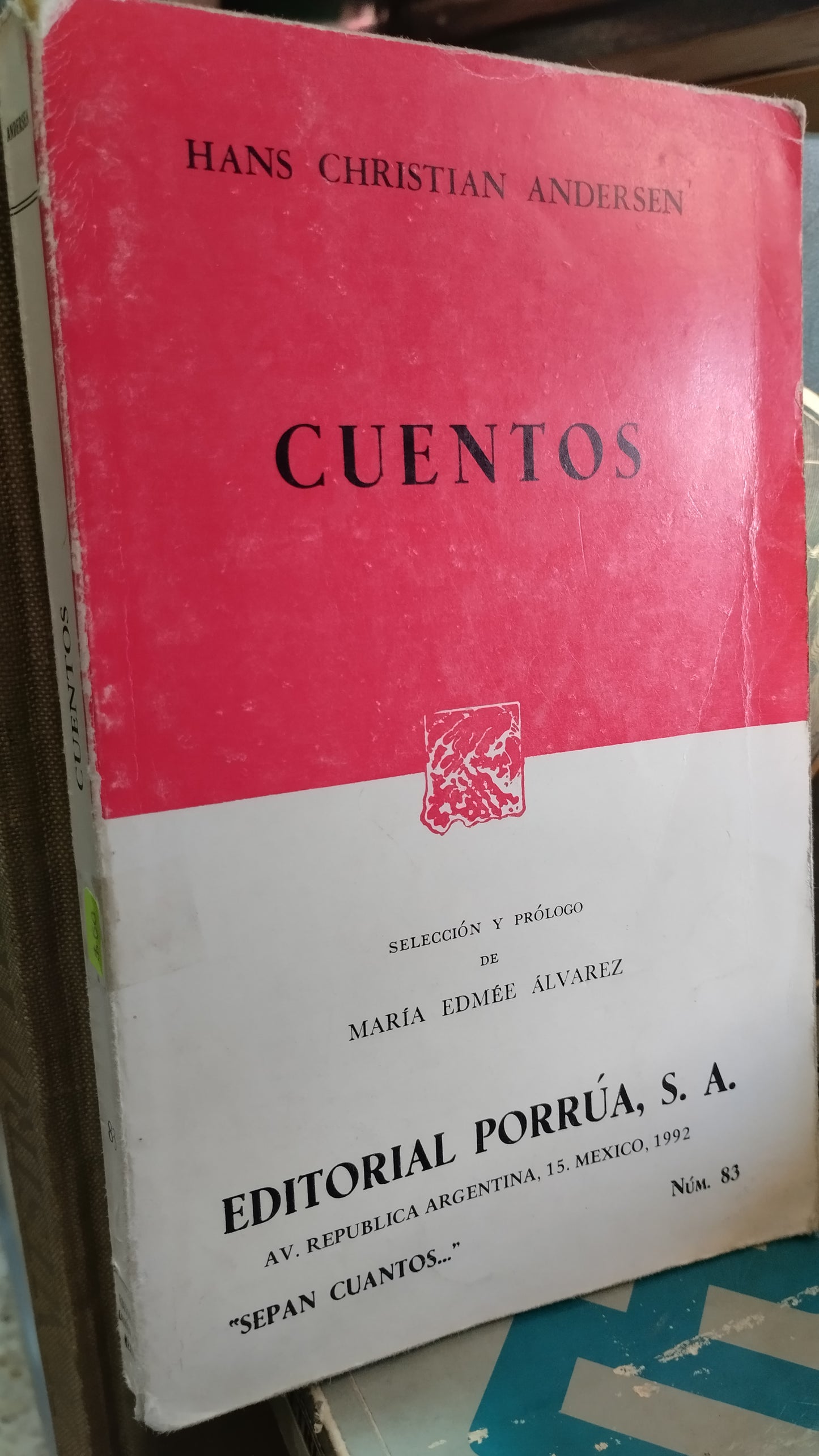 CUENTOS POR HANS CHRISTIAN ANDERSEN LIBRO USADO NOVELAS ALDAMA
