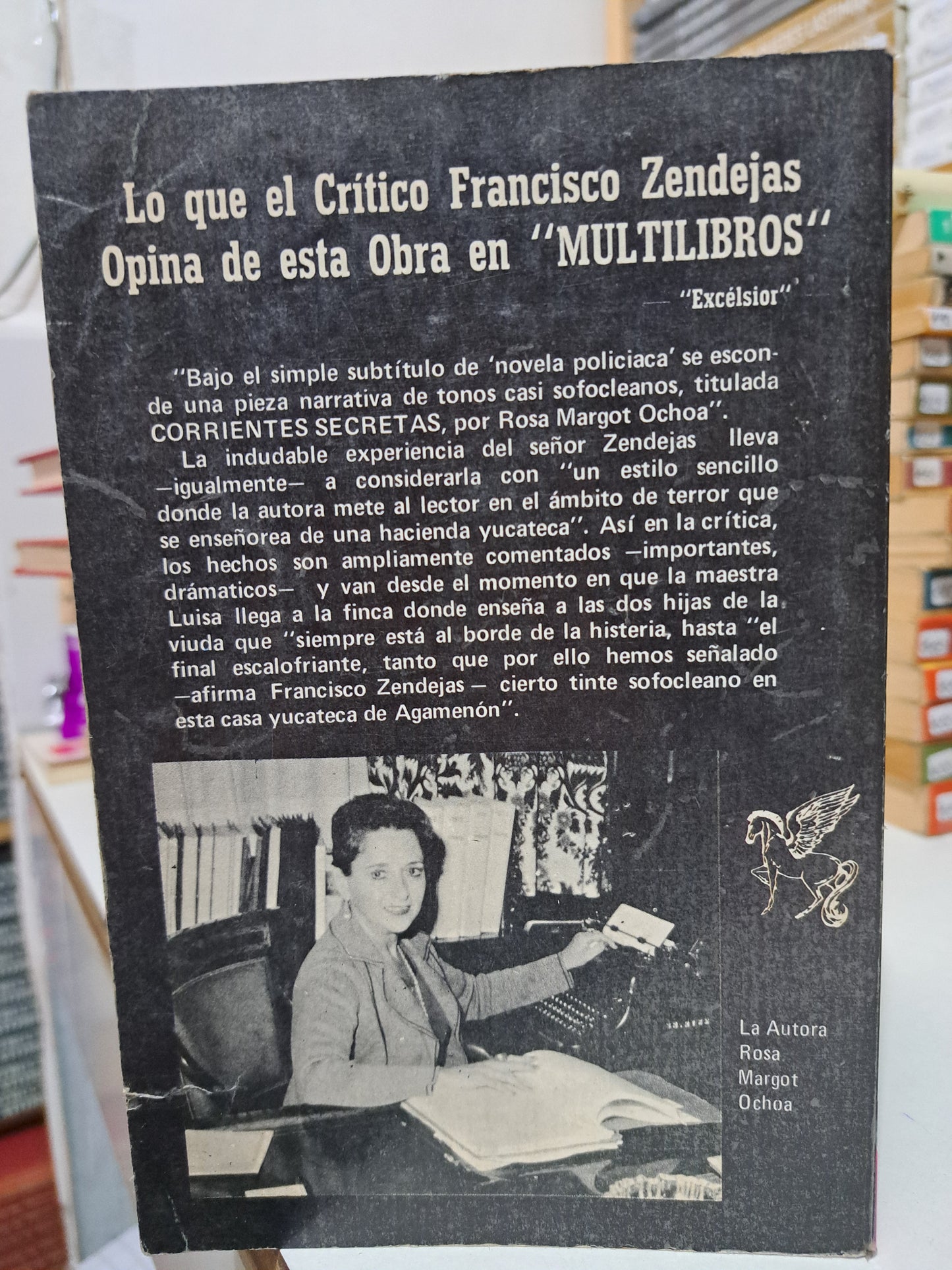 CORRIENTES SECRETAS ROSA MARGOT OCHOA USADO NOVELA JUÁREZ.