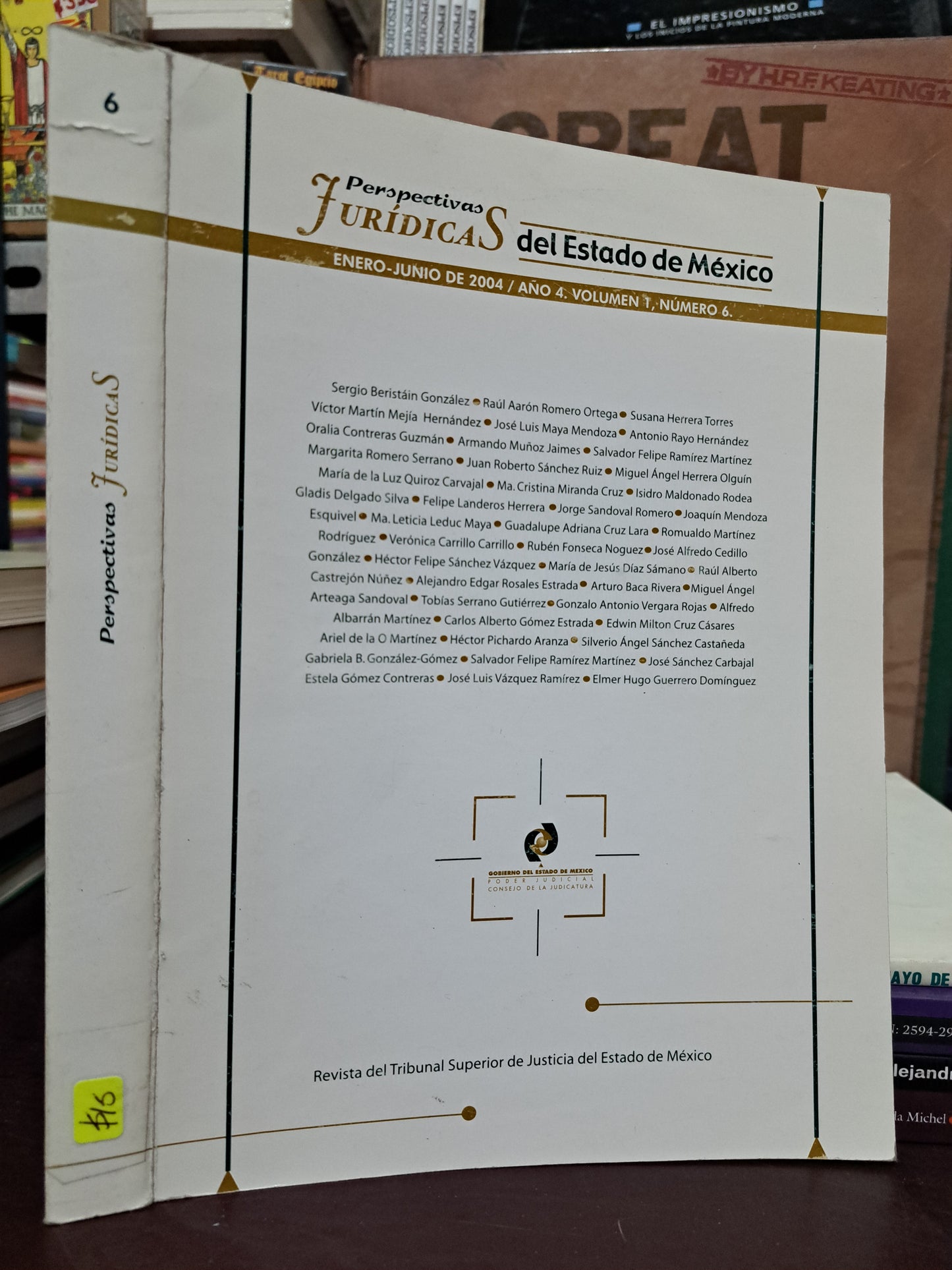 PERSPECTIVAS JURÍDICAS DEL ESTADO DE MÉXICO REVISTA DEL TRIBUNAL SUPERIOR DE JUSTICIA DEL ESTADO DE MÉXICO USADO DERECHO LITERARIO 305