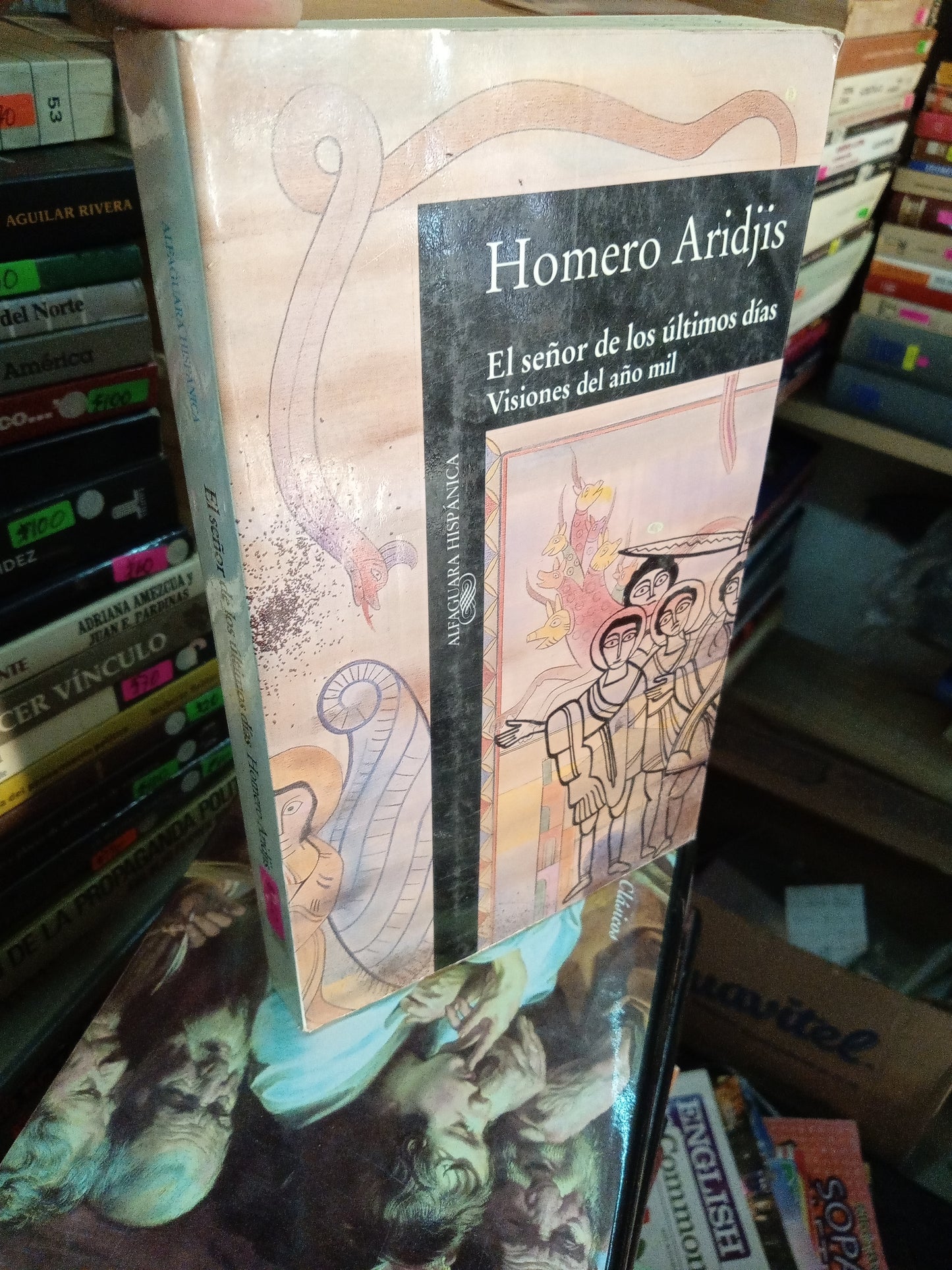 EL SEÑOR DE LOS ULTIMOS DIAS VISIONES DEL AÑO MIL POR HOMERO ARIDJIS USADO NOVELA LITERARIO 207
