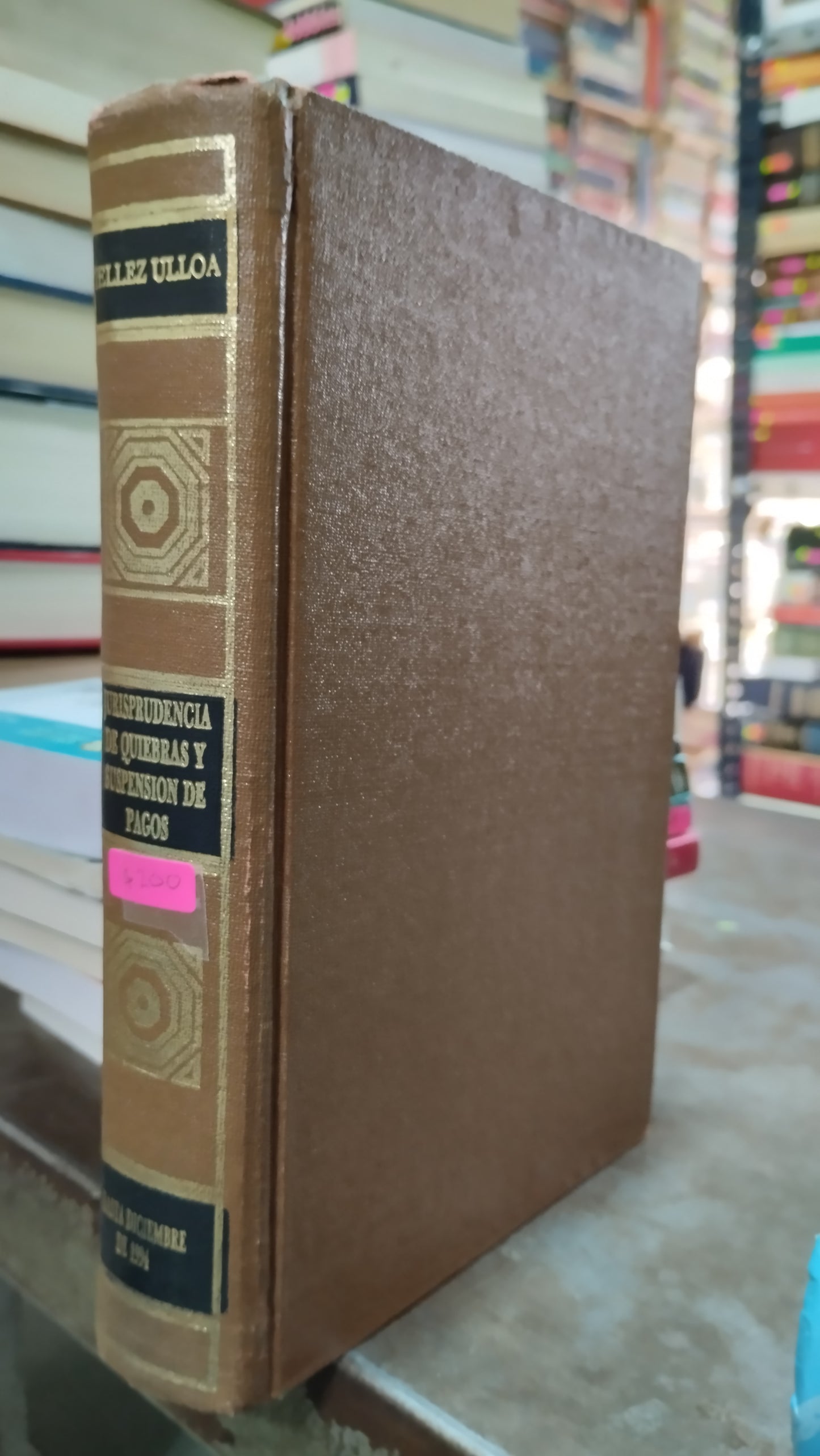 JURISPRUDENCIA DE QUIEBRAS Y SUSPENSION DE PAGOS POR TELLES ULLOA LIBRO USADO DERECHO ALDAMA