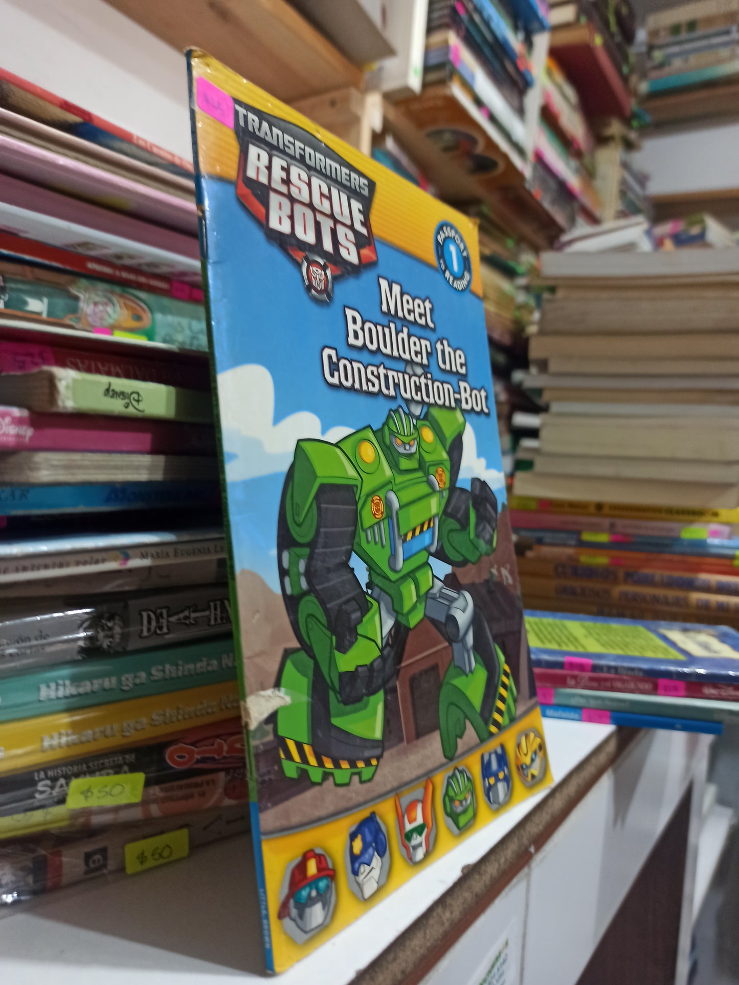 TRANSFORMERS RESCUE BOTS POR EDITORIAL LITTLE BROWN USADO INFANTILES JUÁREZ