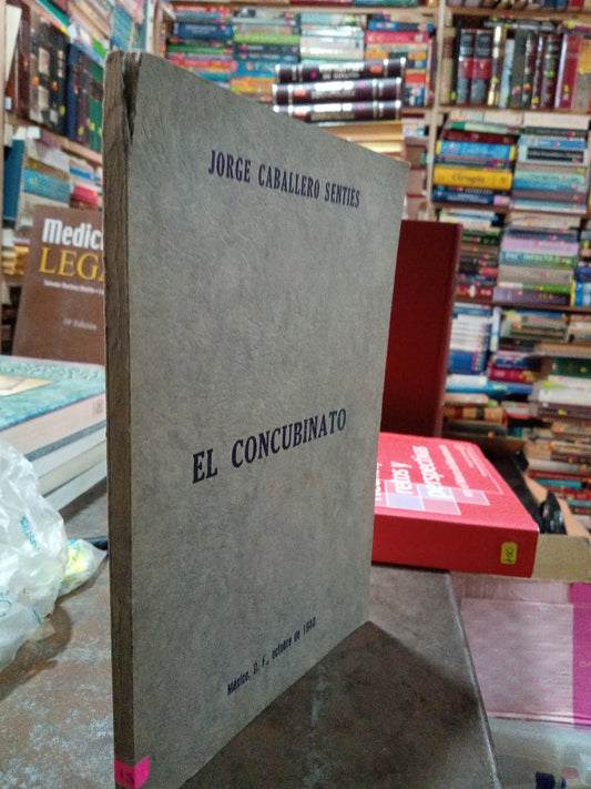 EL CONCUBINATO POR JORGE CABALLERO SENTIES USADO DERECHO ALDAMA