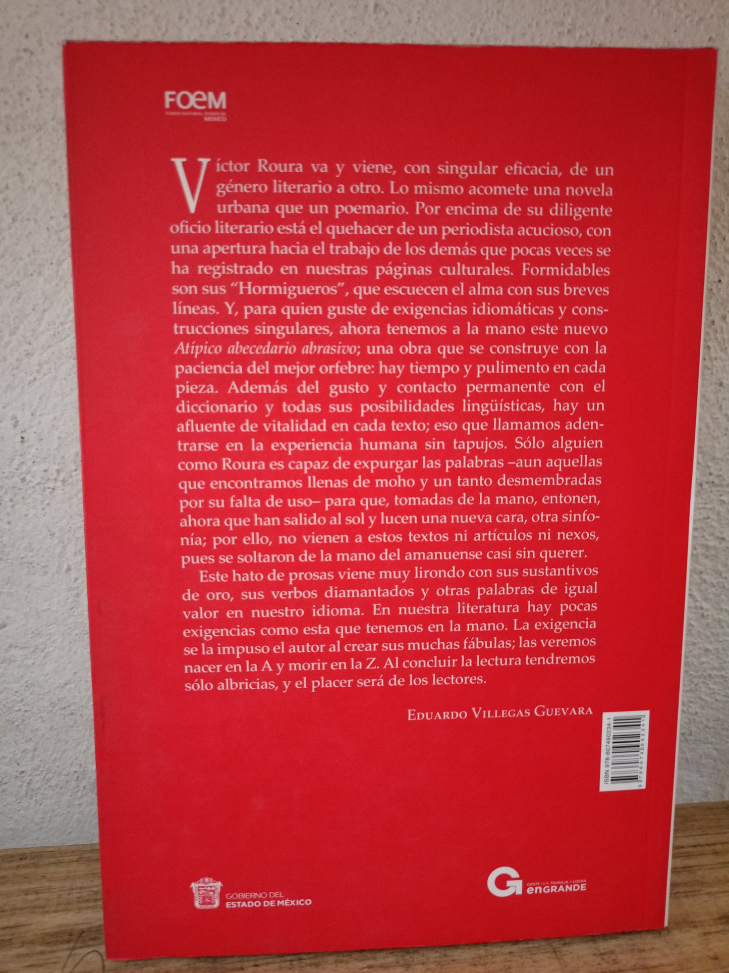 ATIPICO ABECEDARIO ABRASIVO VICTOR ROURA USADO NOVELA LITERARIO 305
