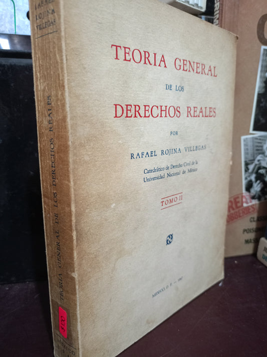 TEORÍA GENERAL DE LOS DERECHOS REALES POR RAFAEL ROJINA VILLEGAS USADO DERECHO LITERARIO 305