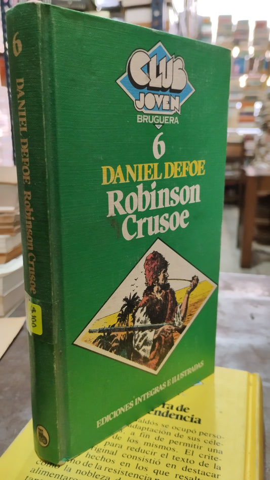 ROBINSON CRUSOE POR DANIEL DEFOE LIBRO ANTIGUO ALDAMA