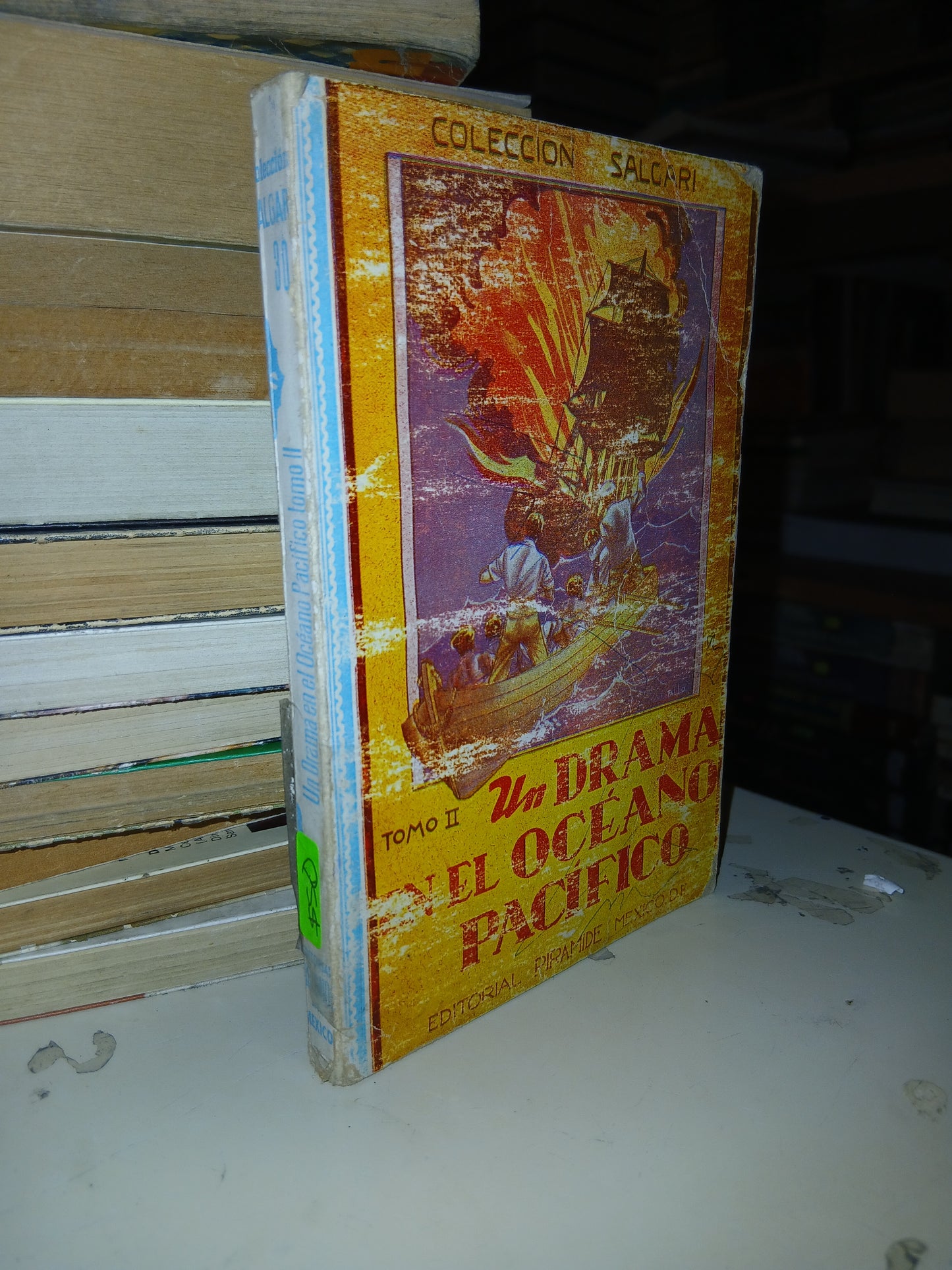 UN DRAMA EN EL OCÉANO PACÍFICO (TOMO II) POR EMILIO SALGARI USADO NOVELA LITERARIO 207