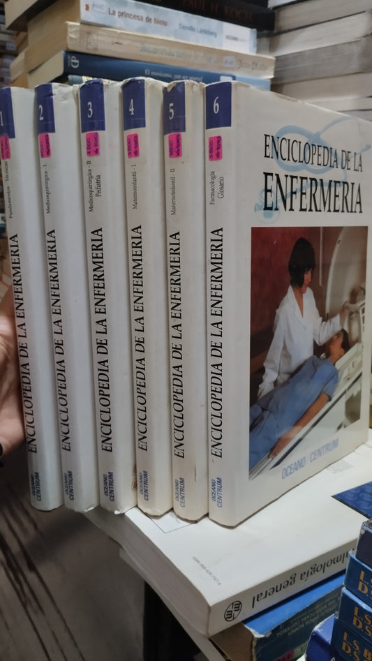 ENCICLOPEDIA DE LA ENFERMERIA 6 TOMOS LIBRO USADO SALUD ALDAMA