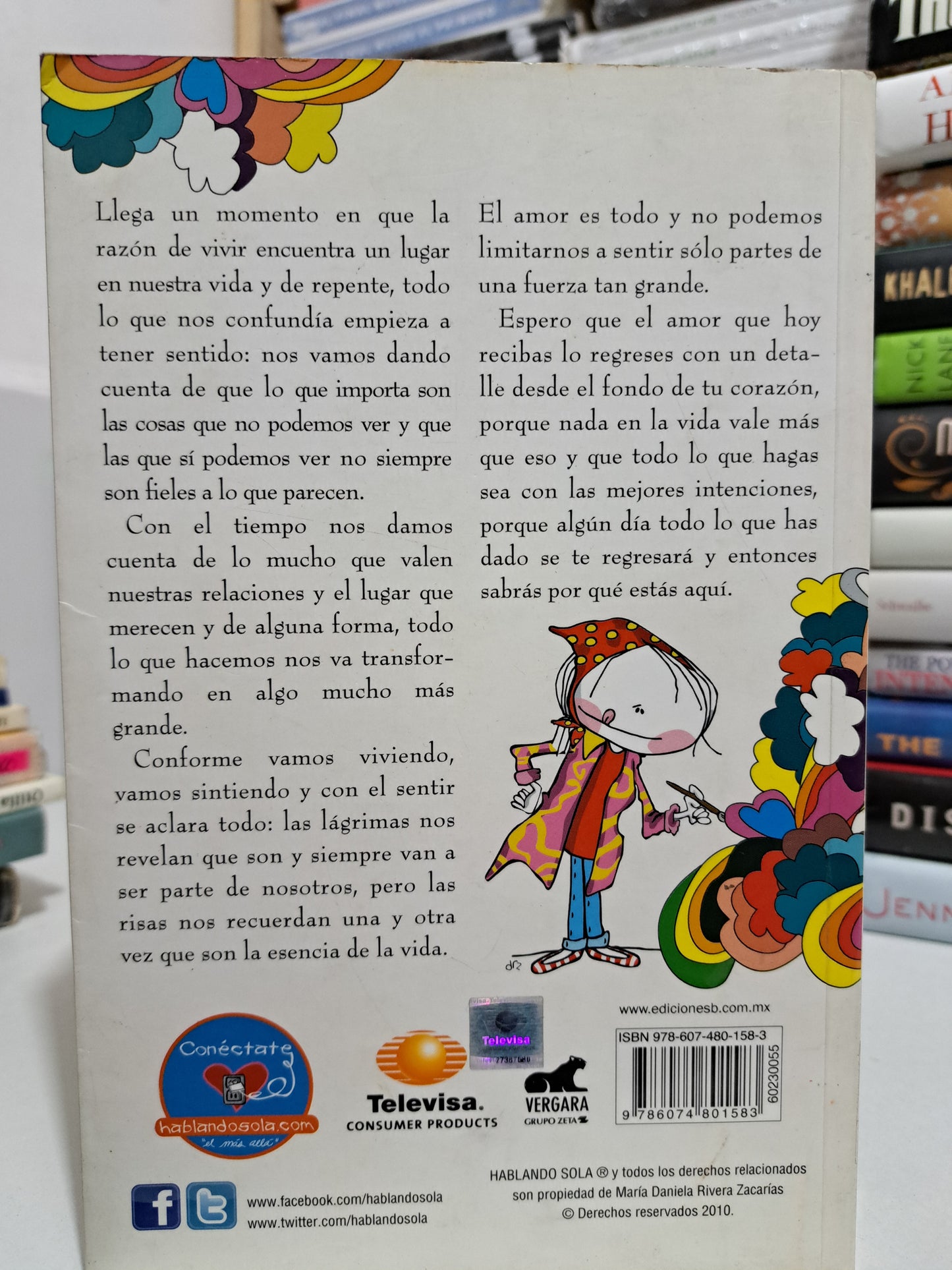 HABLANDO SOLA DANIELA RIVERA ZACARÍAS USADO NOVELA JUÁREZ