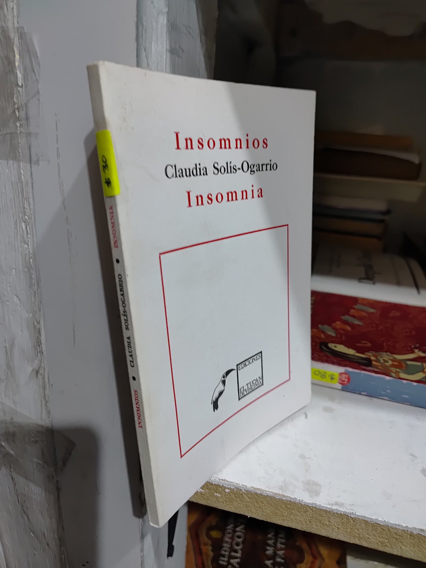 INSOMNIOS POR CLAUDIA SOLIS OGARRIO USADO POESIA JUAREZ