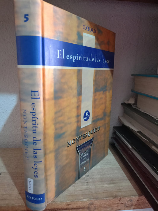 EL ESPIRITU DE LAS LEYES VOLUMEN 5 POR MONTESQUIEU USADO DERECHO LITERARIO 305