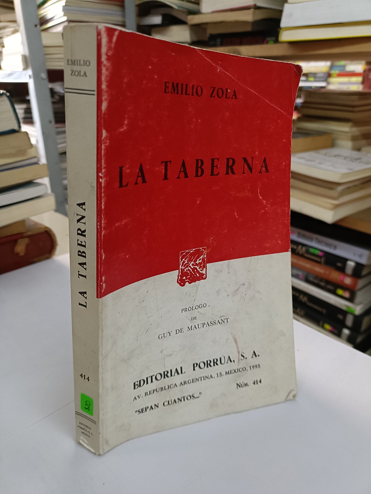 LA TABERNA POR EMILIO ZOLA USADO NOVELA LITERARIO 207