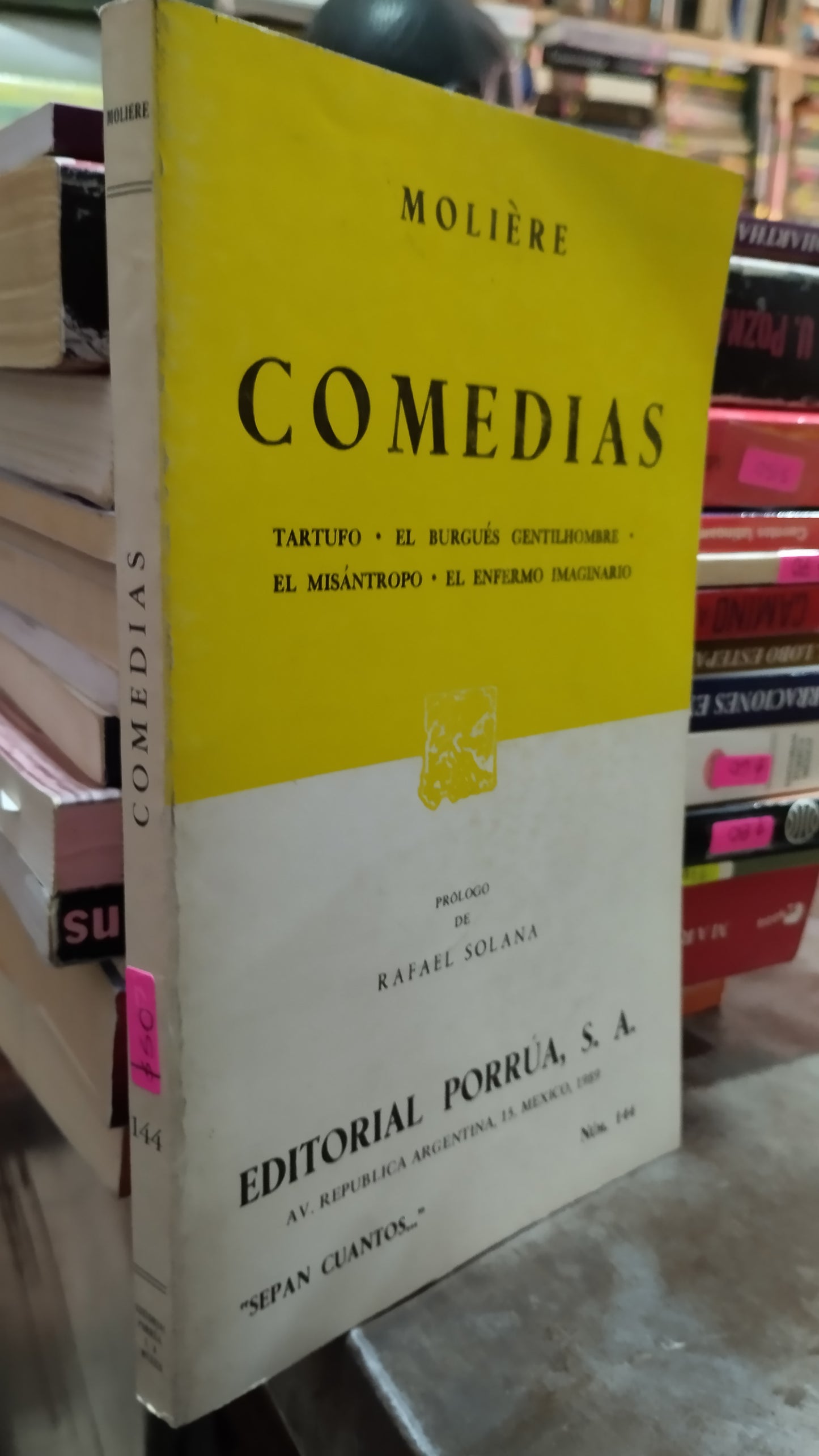 COMEDIAS POR MOLIERE LIBRO USADO NOVELAS ALDAMA