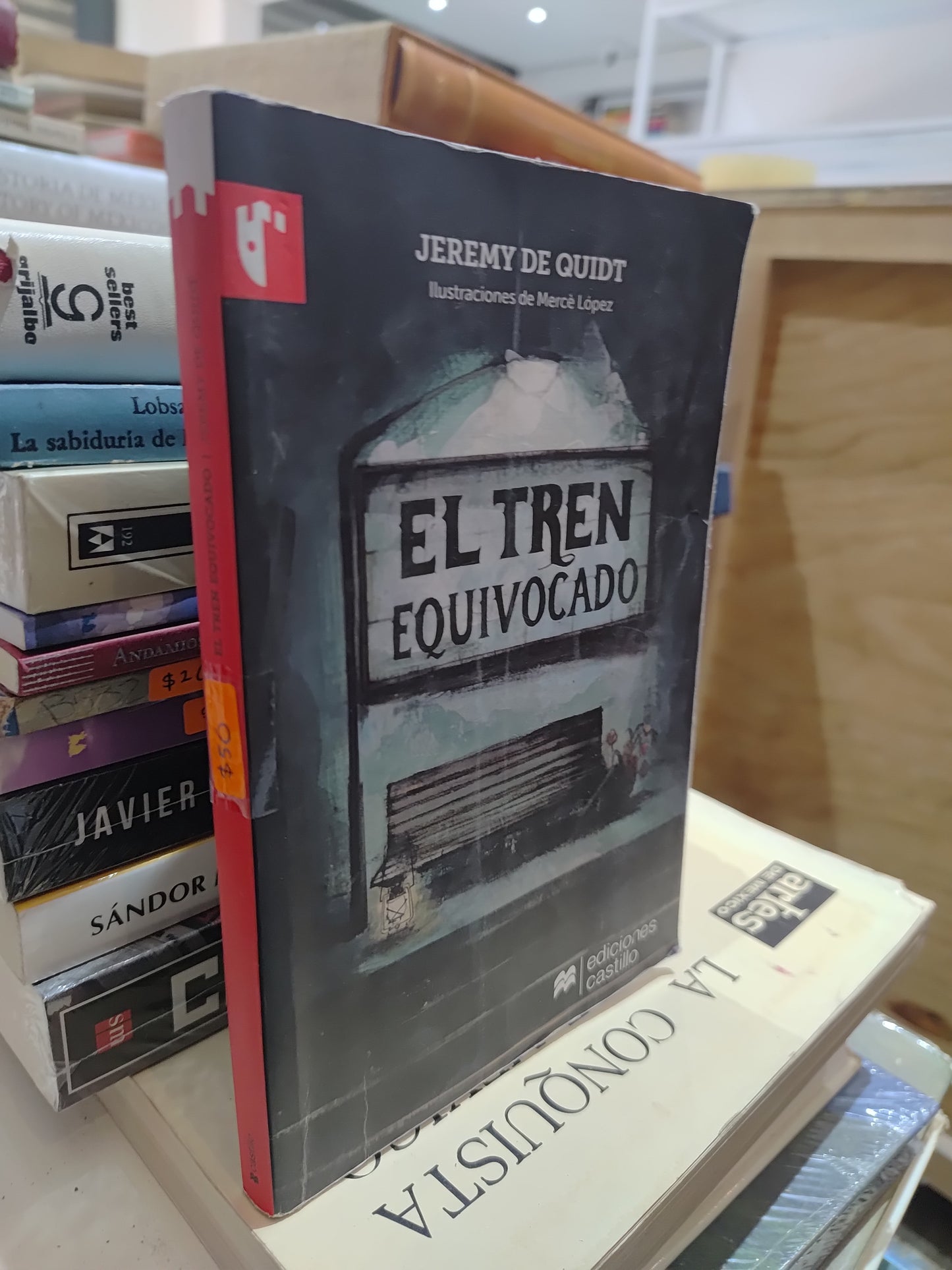 EL TREN EQUIVOCADO POR JEREMY DE QUIDT USADO NOVELAS JUAREZ 515